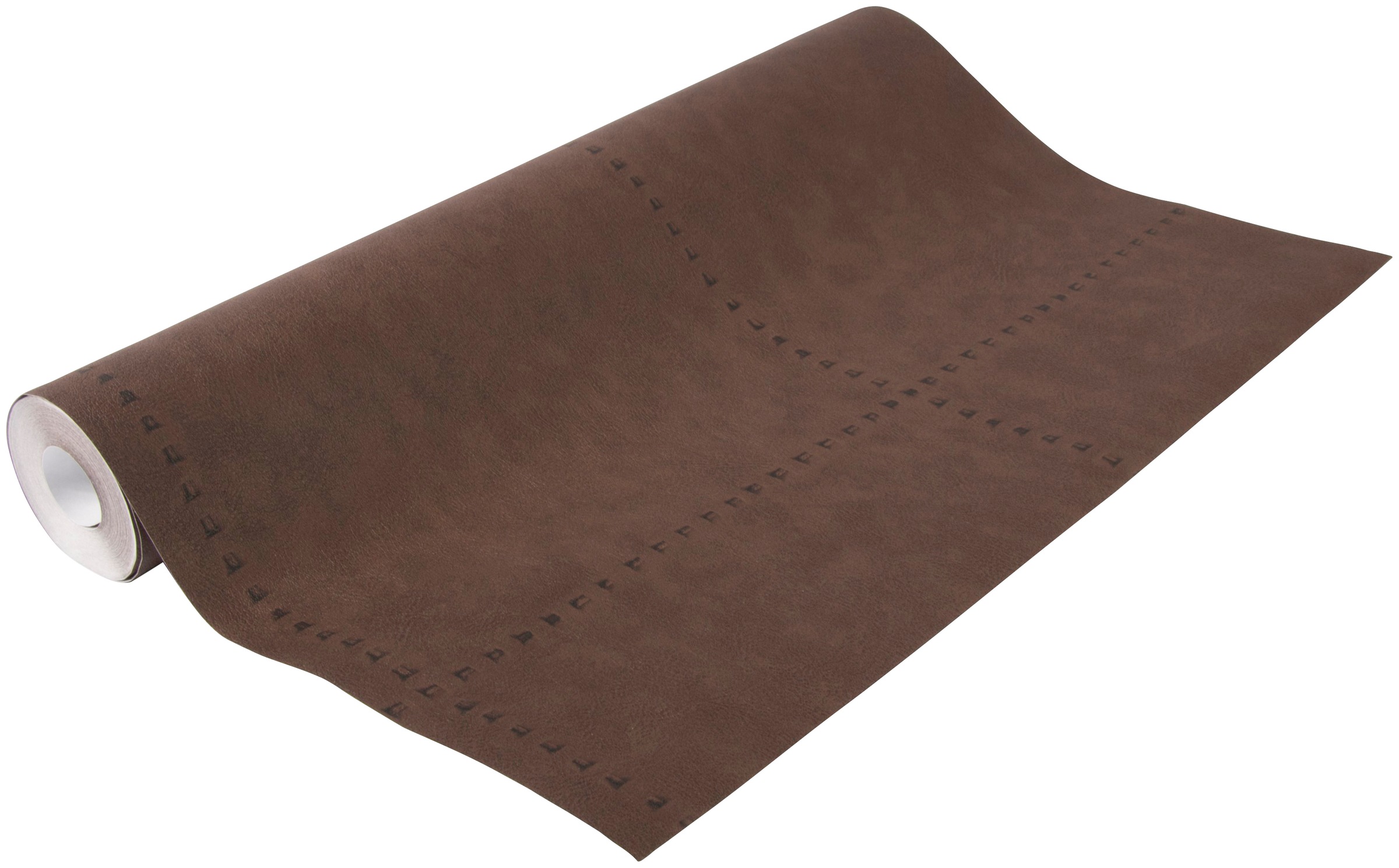 Superfresco Easy Vliestapete »Leder«, Antiklederoptik, Braun - 10m x 52 cm