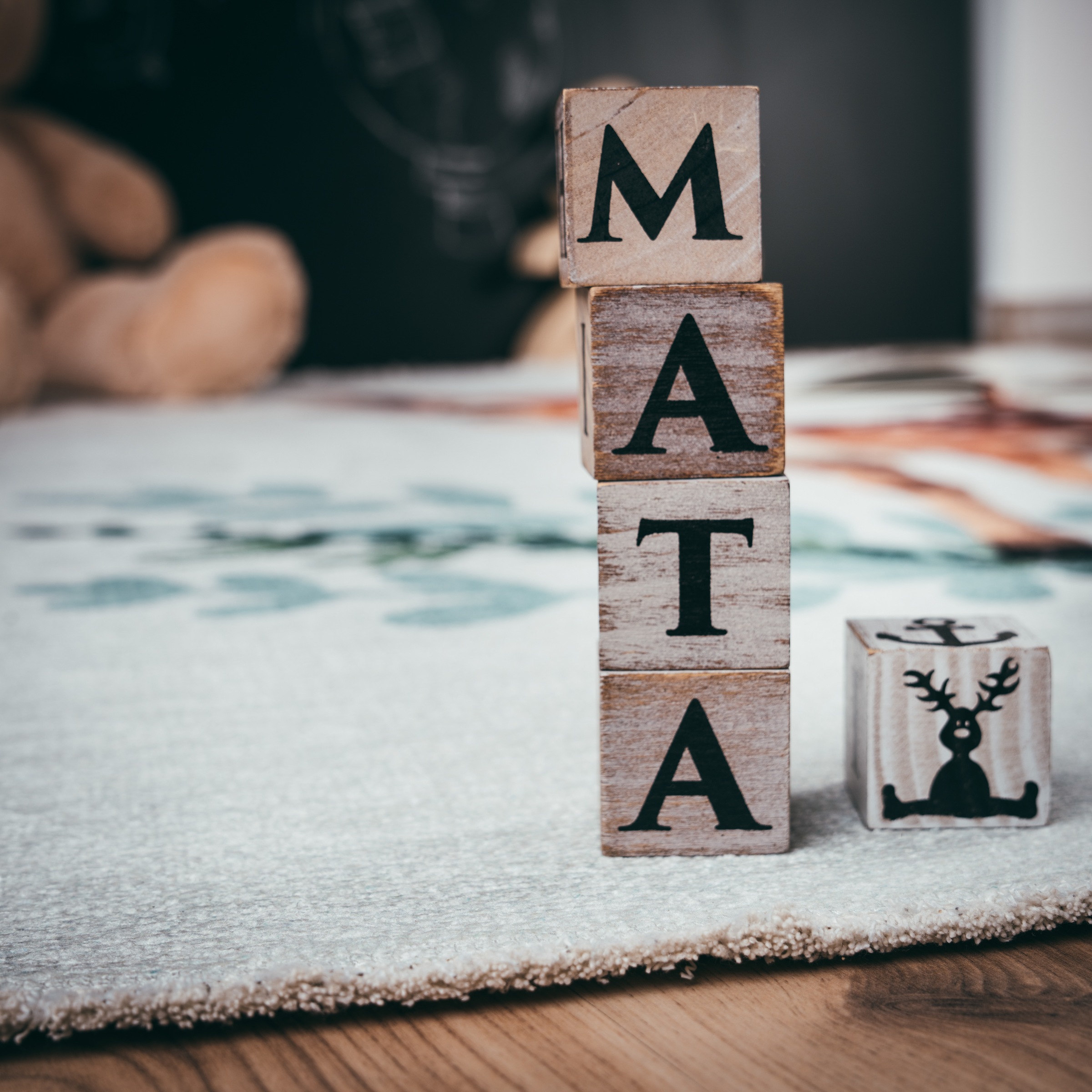 Obsession Kinderteppich »My Greta 630«, rechteckig, 6 mm Höhe, bedruckt, niedliches Reh Motiv, waschbar, mit Fransen, Kinderzimmer
