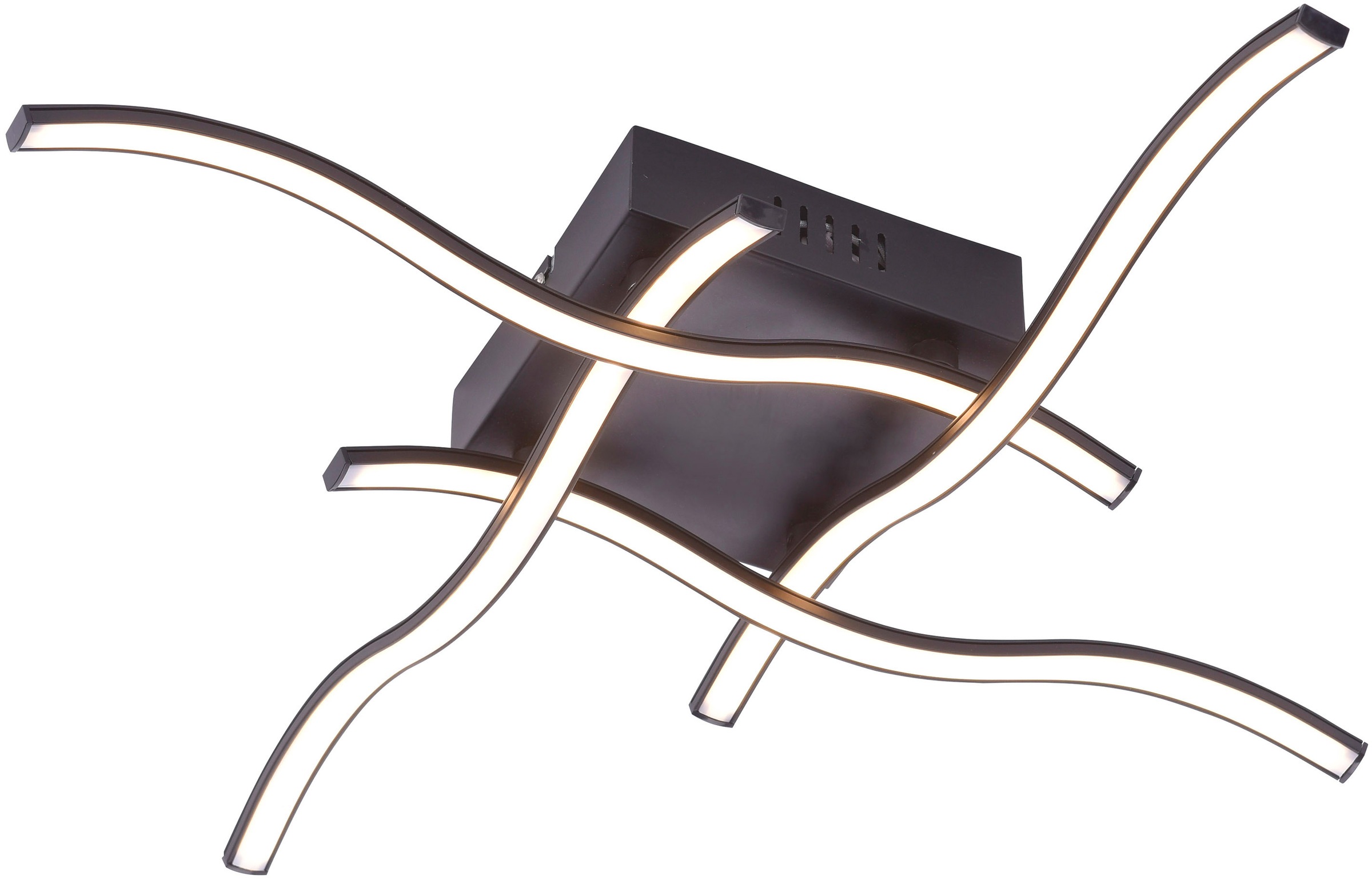 JUST LIGHT LED Deckenleuchte »WAVE«, 4 flammig, Leuchtmittel LED-Board   LE günstig online kaufen