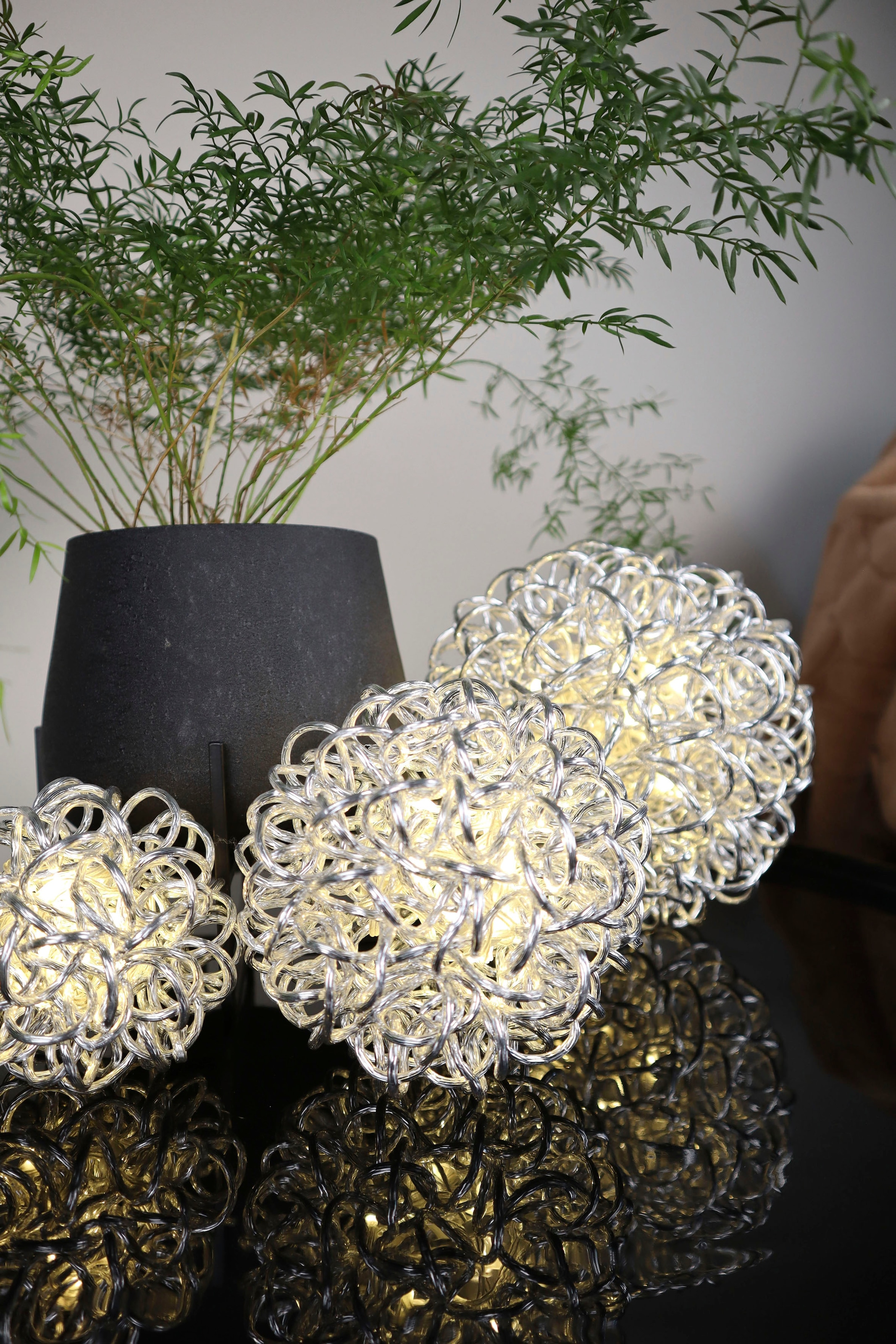 auf Dekokugel, Weihnachtsdeko AM flammig-flammig, Rechnung »Kugelleuchte, LED Weihnachtsbeleuchtung aussen, Kugel«, bestellen LED Dekolicht Design 40