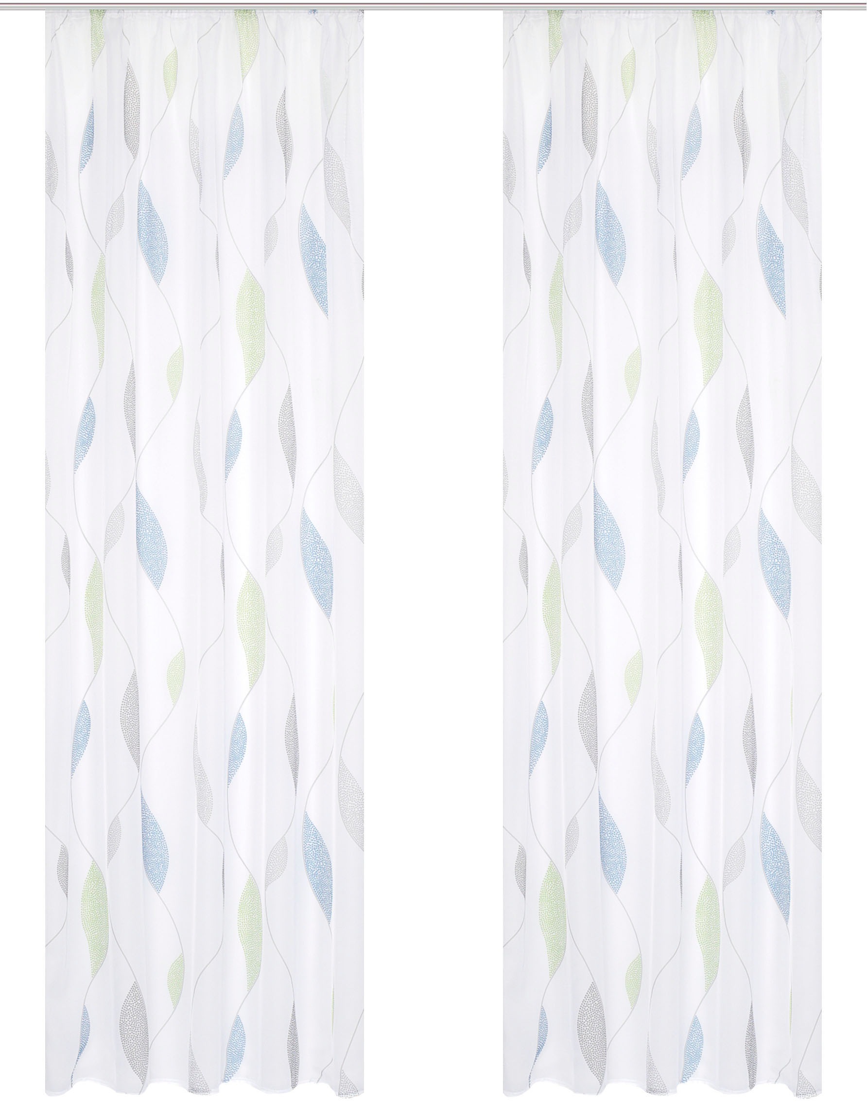 HOME WOHNIDEEN Vorhang »PAOLO« Kräuselband 2 Stk. tlg. 2er Pack Kräuselband günstig online kaufen