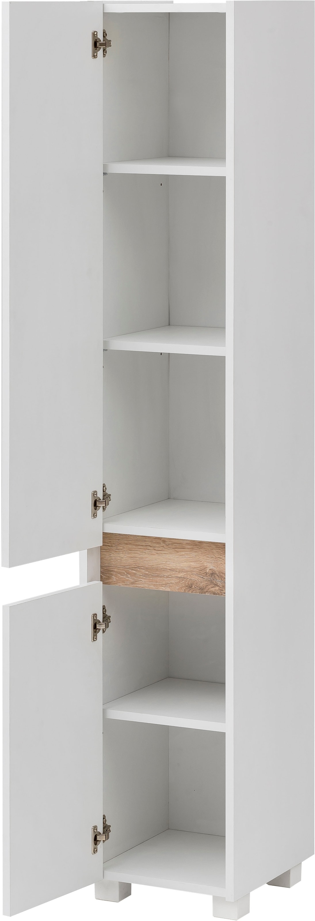 %Sale cm, 164,5 »Cosmo«, modernen im Badezimmerschrank, Blende jetzt Hochschrank Höhe im Schildmeyer Wildeiche-Look