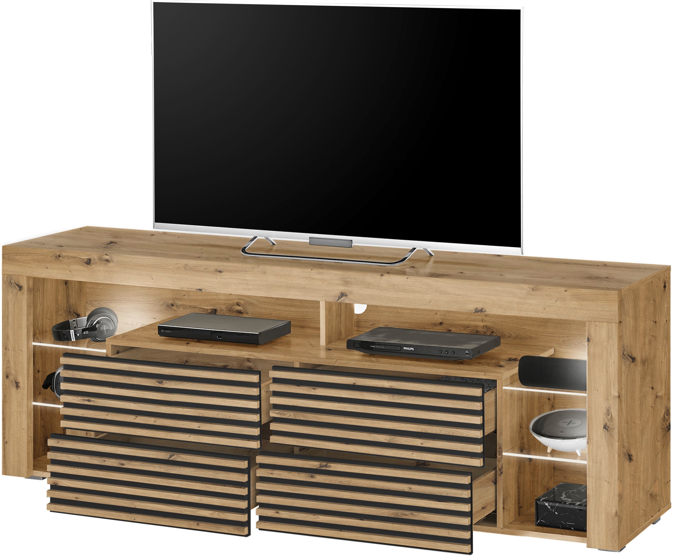 Stolkom TV-Schrank »Goal TV Lowboard, B/H/T 179x67x 44 cm« 1 Stk. tlg. %RESET$