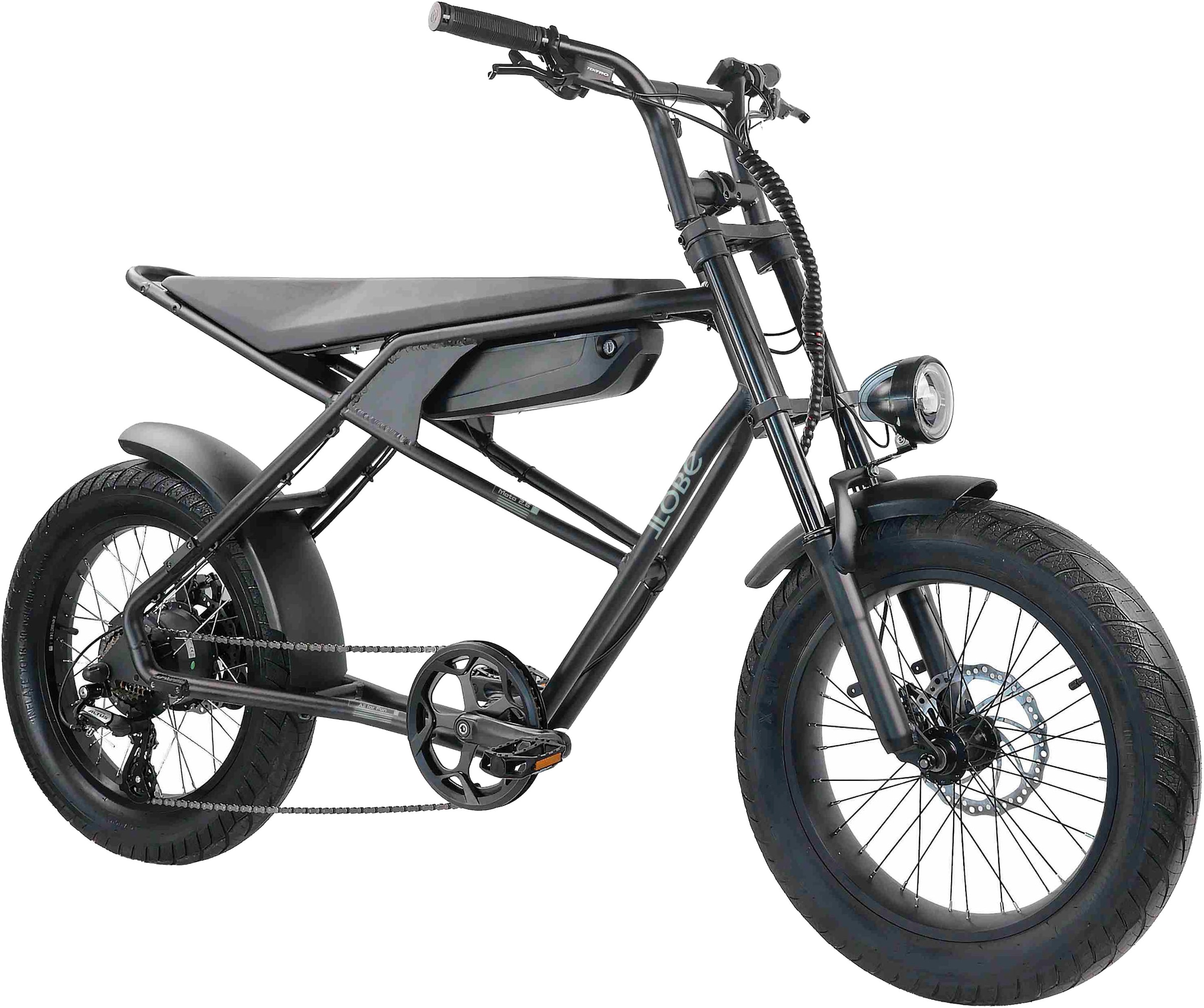 LLobe »Moto E-Bike Moto 2.6« 8 Gang Shimano Tourney Schaltwerk Kettenschaltung Heckmotor 250 W