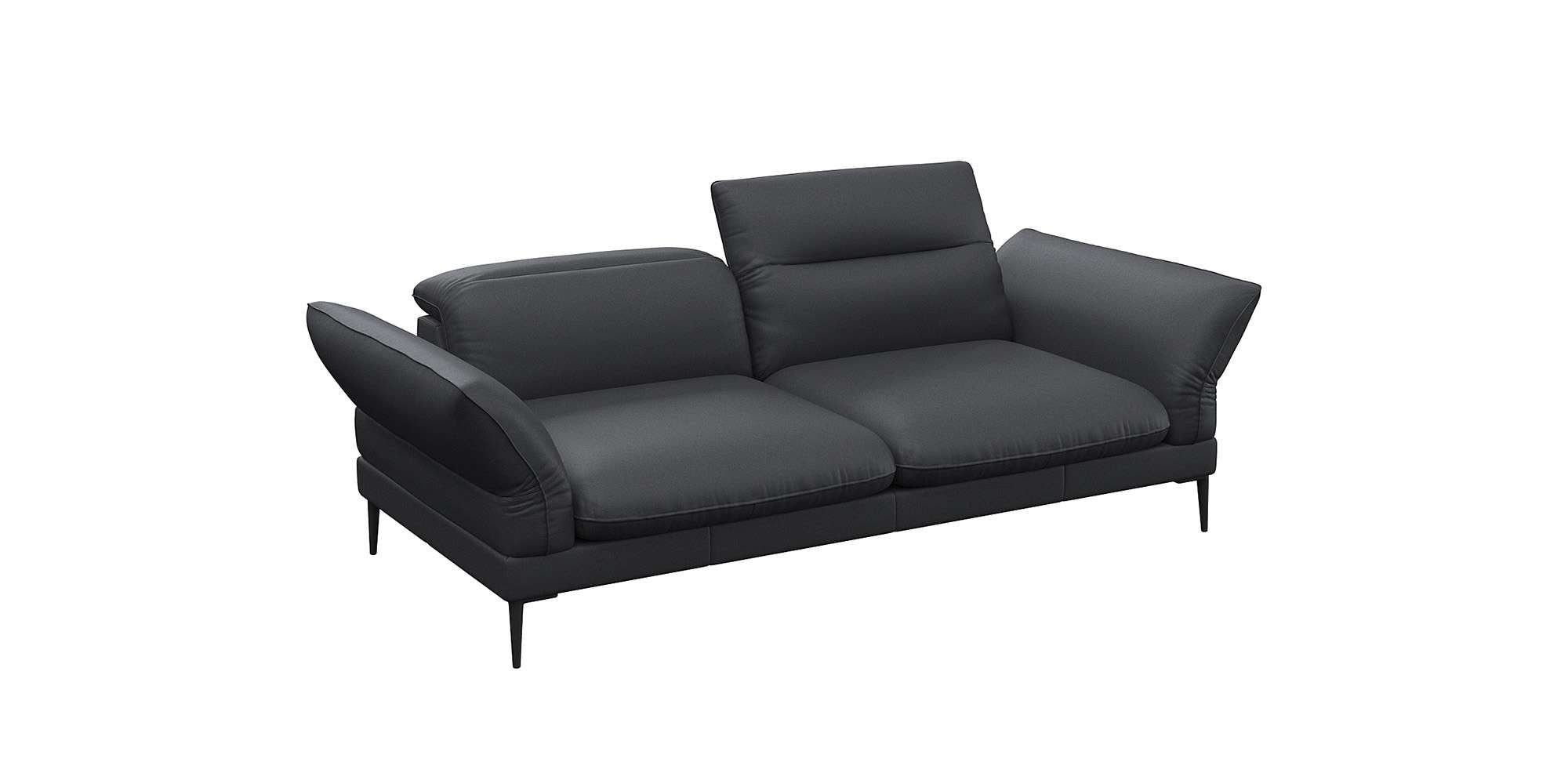 FLEXLUX 2,5-Sitzer »Salino, Funktionssofa, Relaxsofa«, Sofa mit Arm- und Kopfteil-Verstellungen, Kaltschaum & Stahl-Wellen