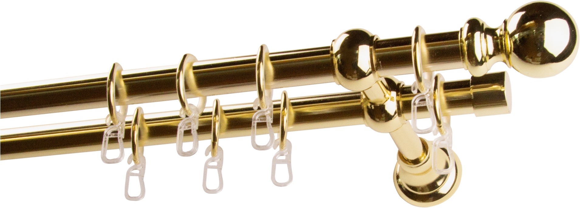 GARESA Gardinenstange »ANDREA« Ø 20 mm 2 läufig-läufig Wunschmaßlänge;Träge günstig online kaufen