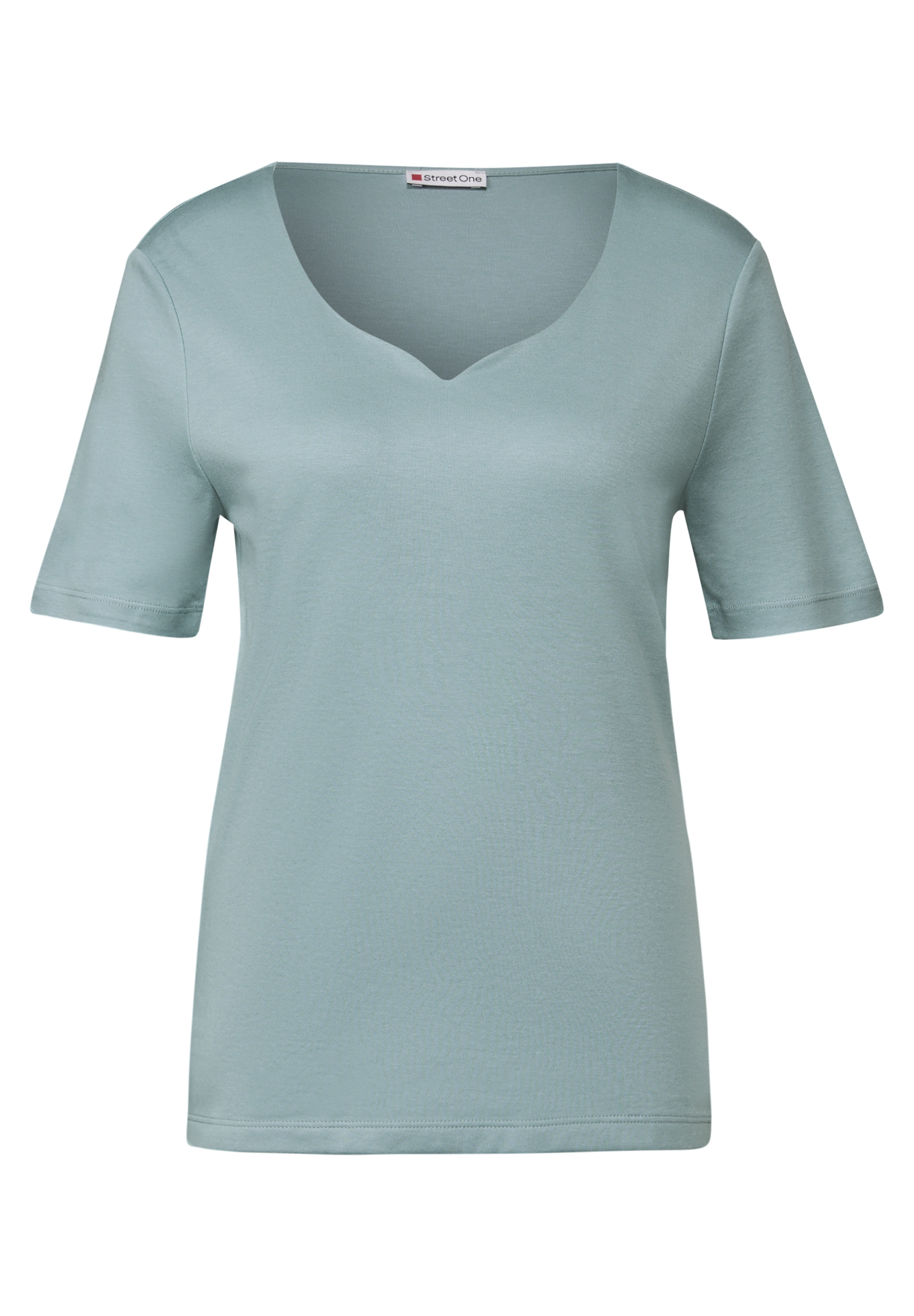 STREET ONE T-Shirt mit Herzausschnitt