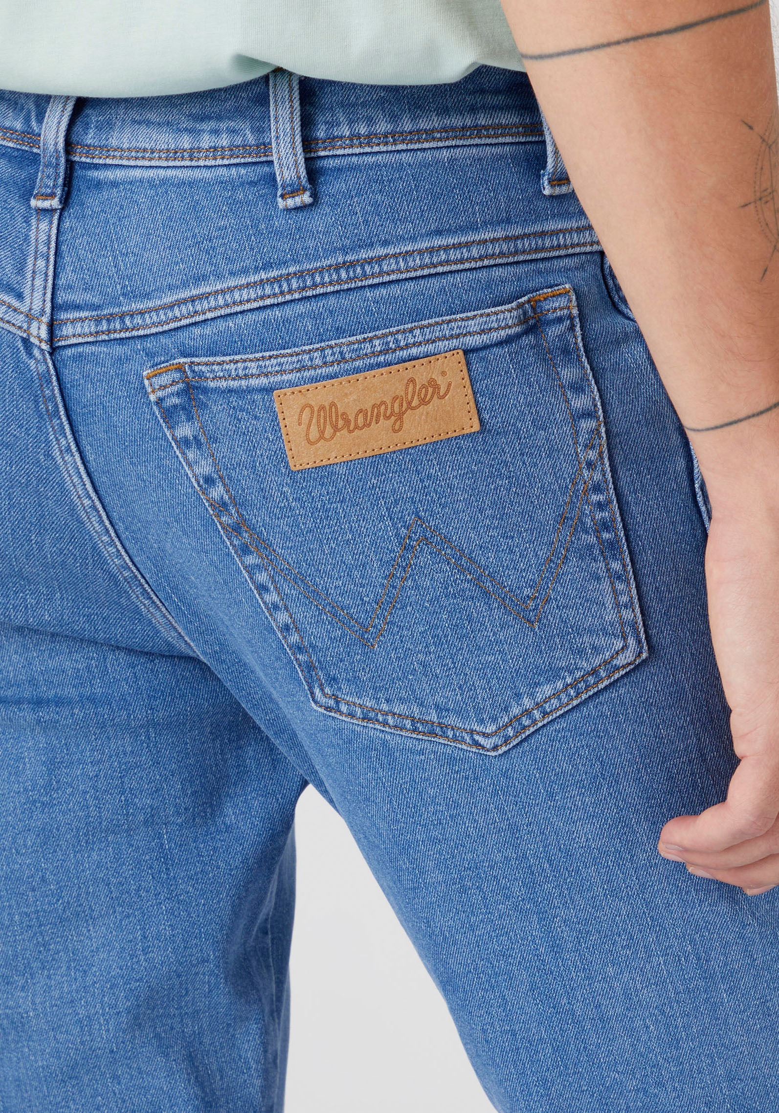 Wrangler Slim-fit-Jeans »Texas Slim«, in leicht gewaschener Optik