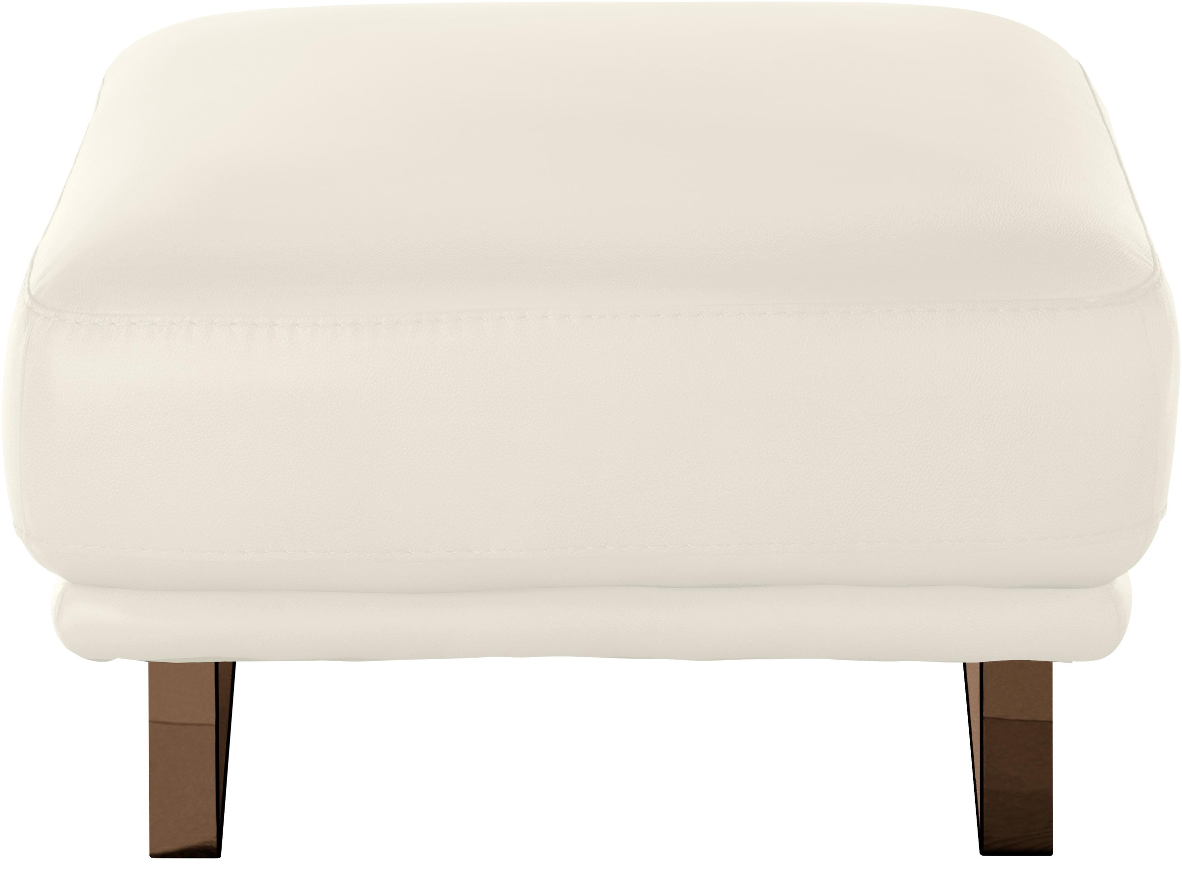 W.SCHILLIG Hocker »montanaa«, mit Metallkufen in Bronze pulverbeschichtet, Breite 71 cm