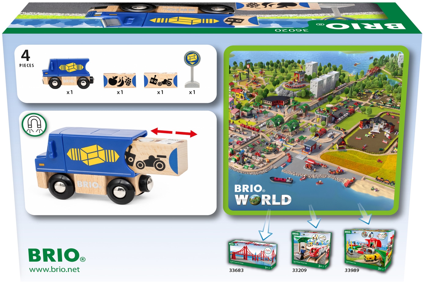 BRIO® Spielzeug-LKW »BRIO® WORLD, Zustell-Fahrzeug«, FSC®- schützt Wald - weltweit