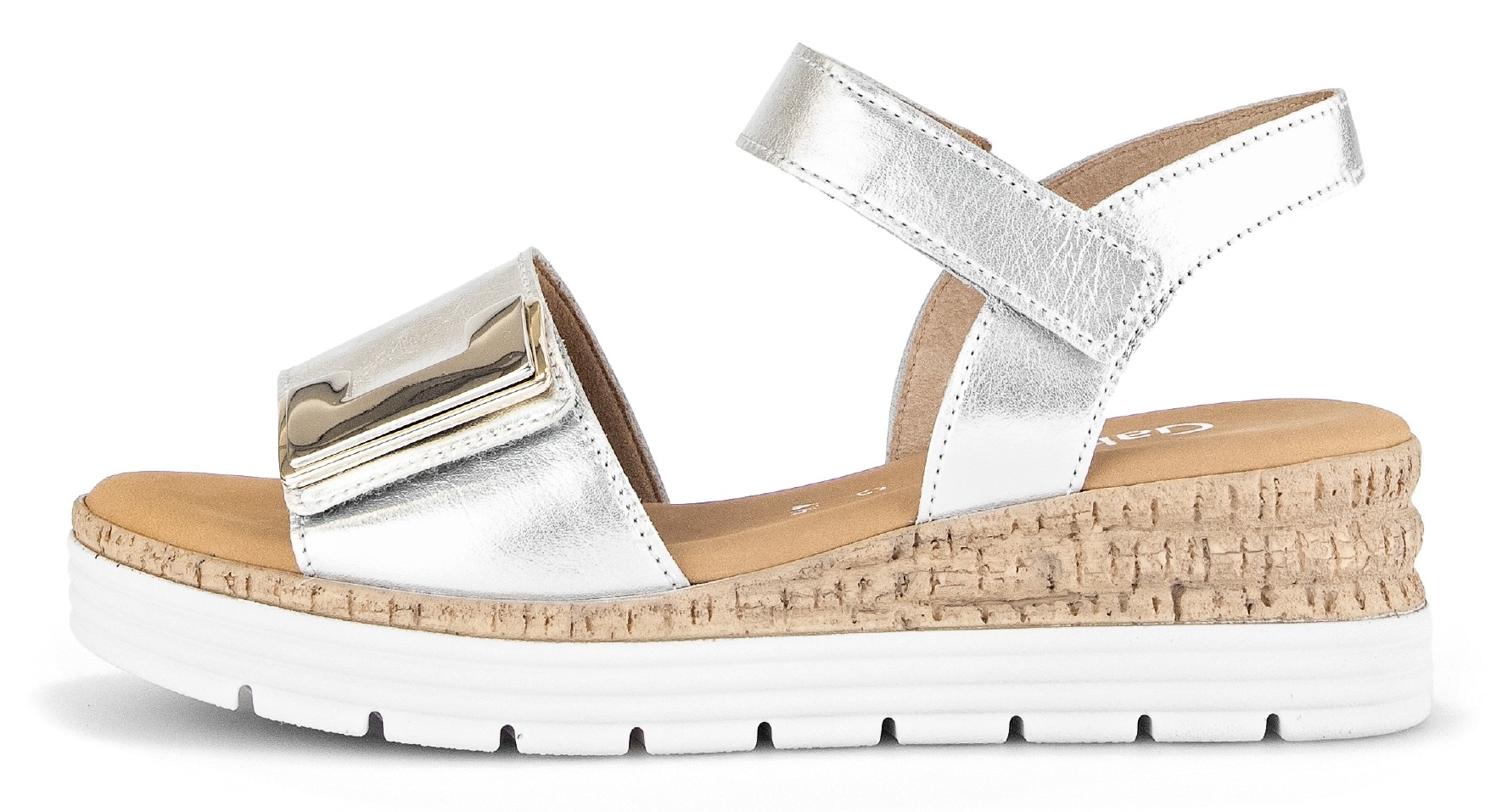 Gabor Keilsandalette »GENUA«  , Keilabsatz, Sommerschuh, Sandale mit Klettverschlüssen, Weite G