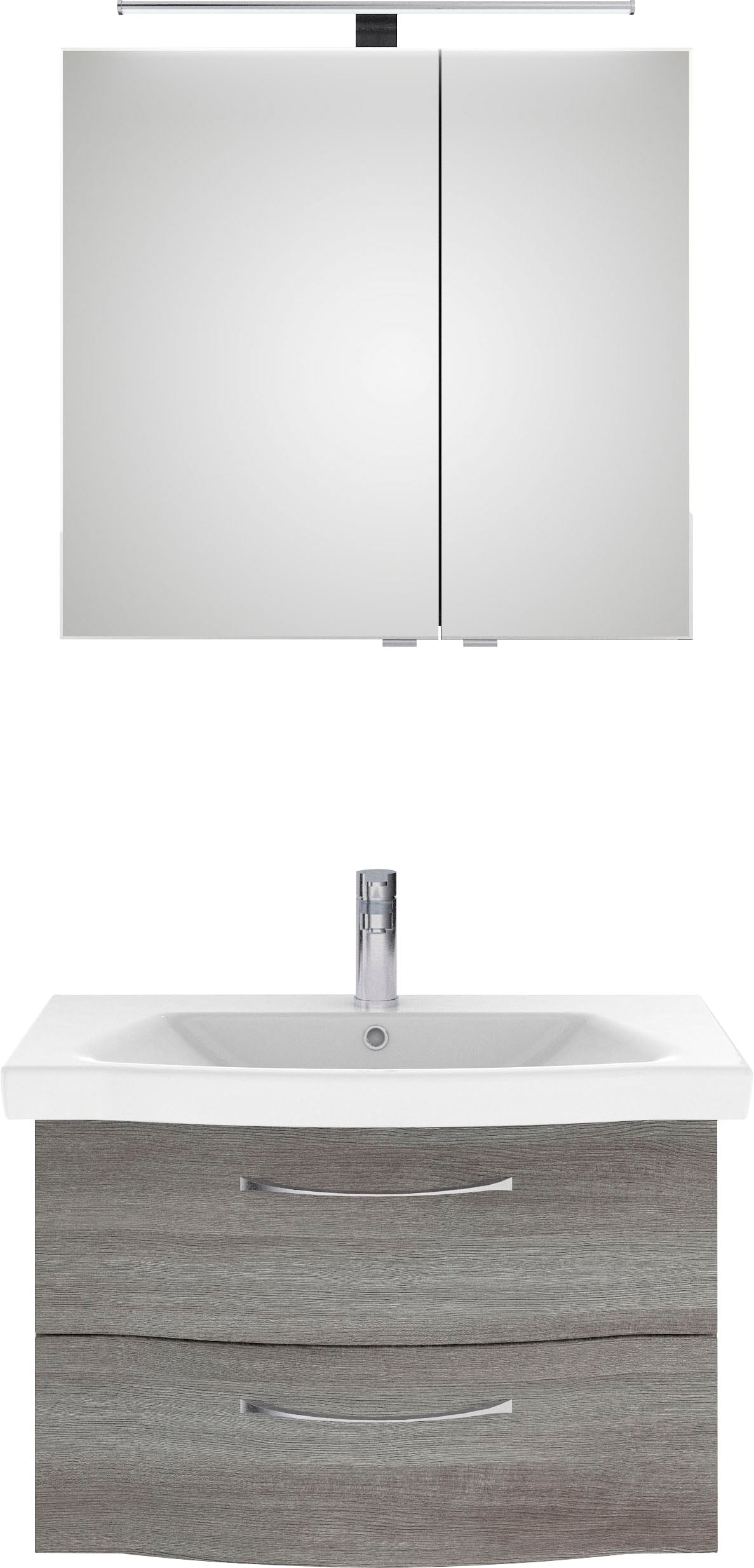 Saphir Badmöbel-Set »6005 Sprint 2-teilig, Keramik-Waschtisch mit LED-Spieg günstig online kaufen