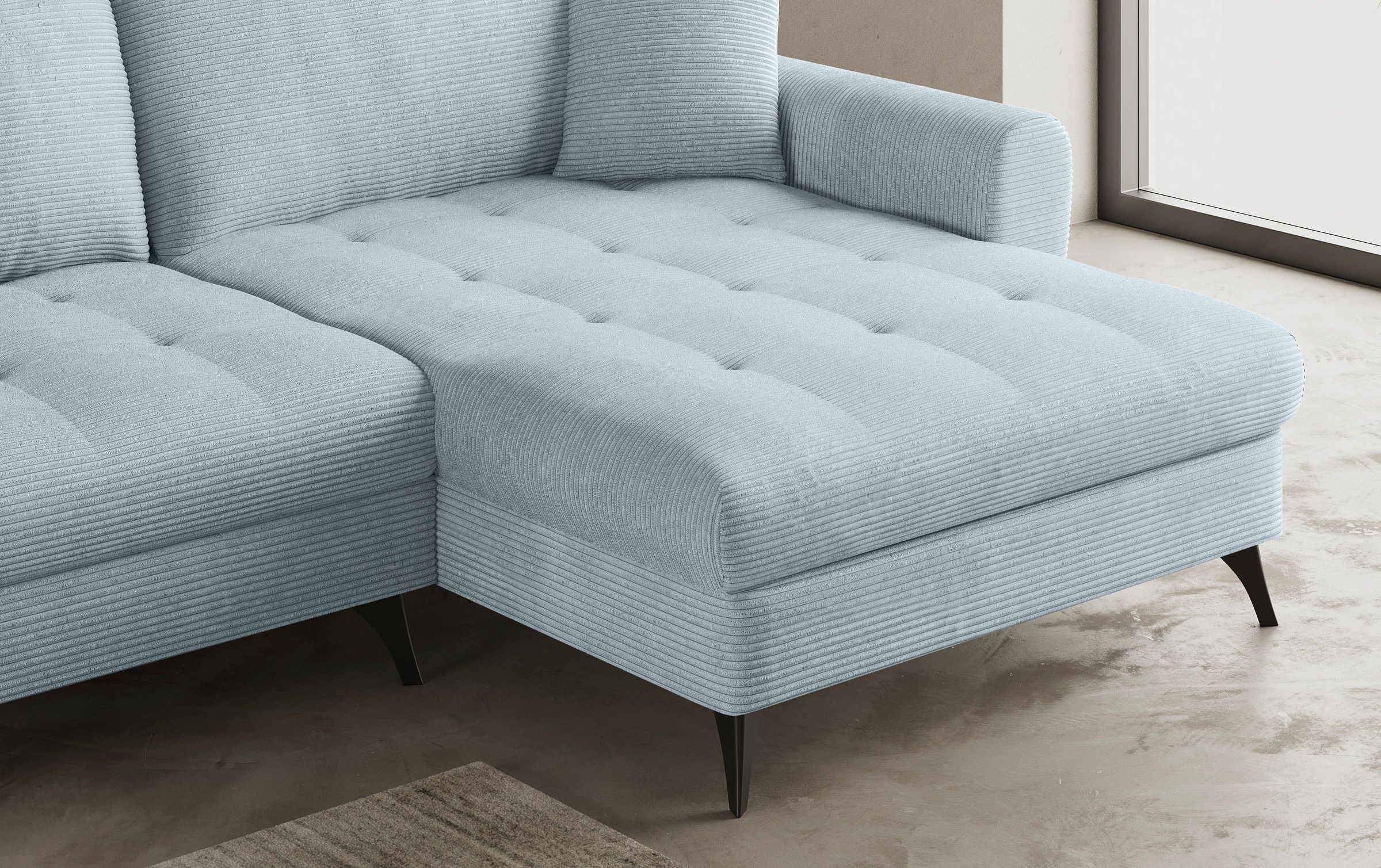 Mr. Couch Ecksofa »Blackburn II, L-Form«, Mit Kaltschaumpolsterung bis 140 kg belastbar