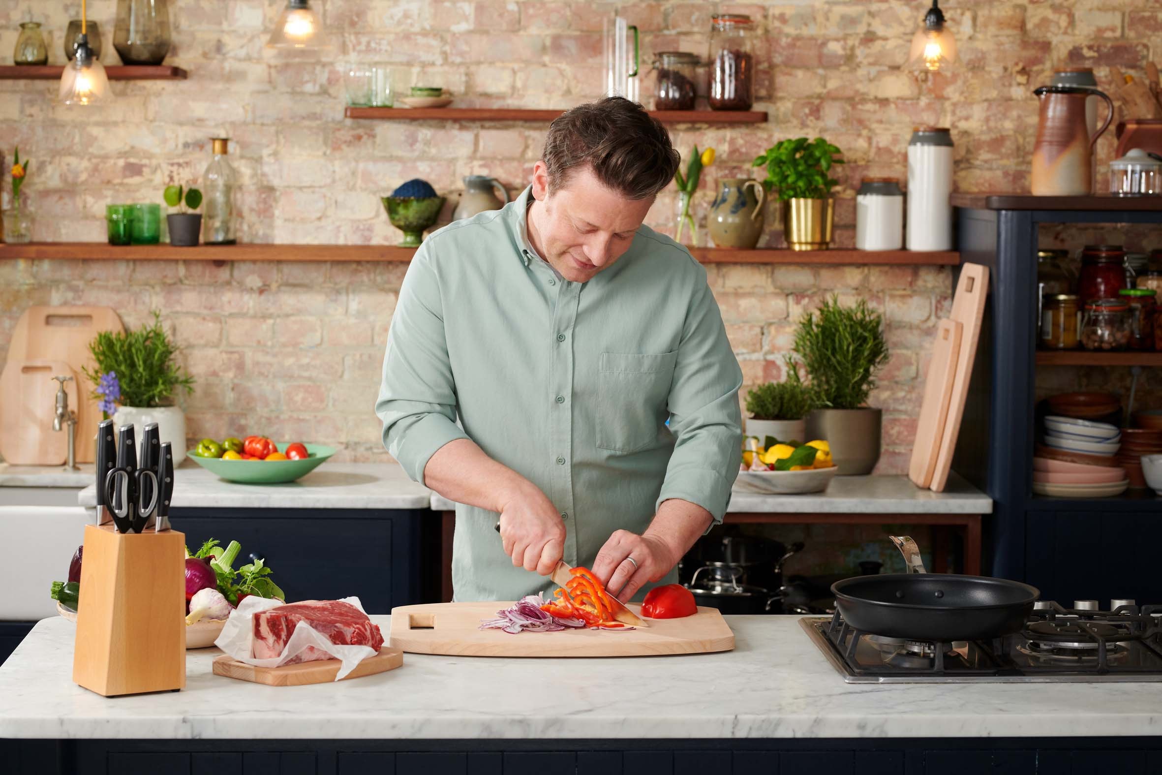 Tefal Schälmesser »Jamie Oliver K26711«, (1 tlg.), hohe Leistung, unverwechselbares Design, widerstandsfähig/langlebig