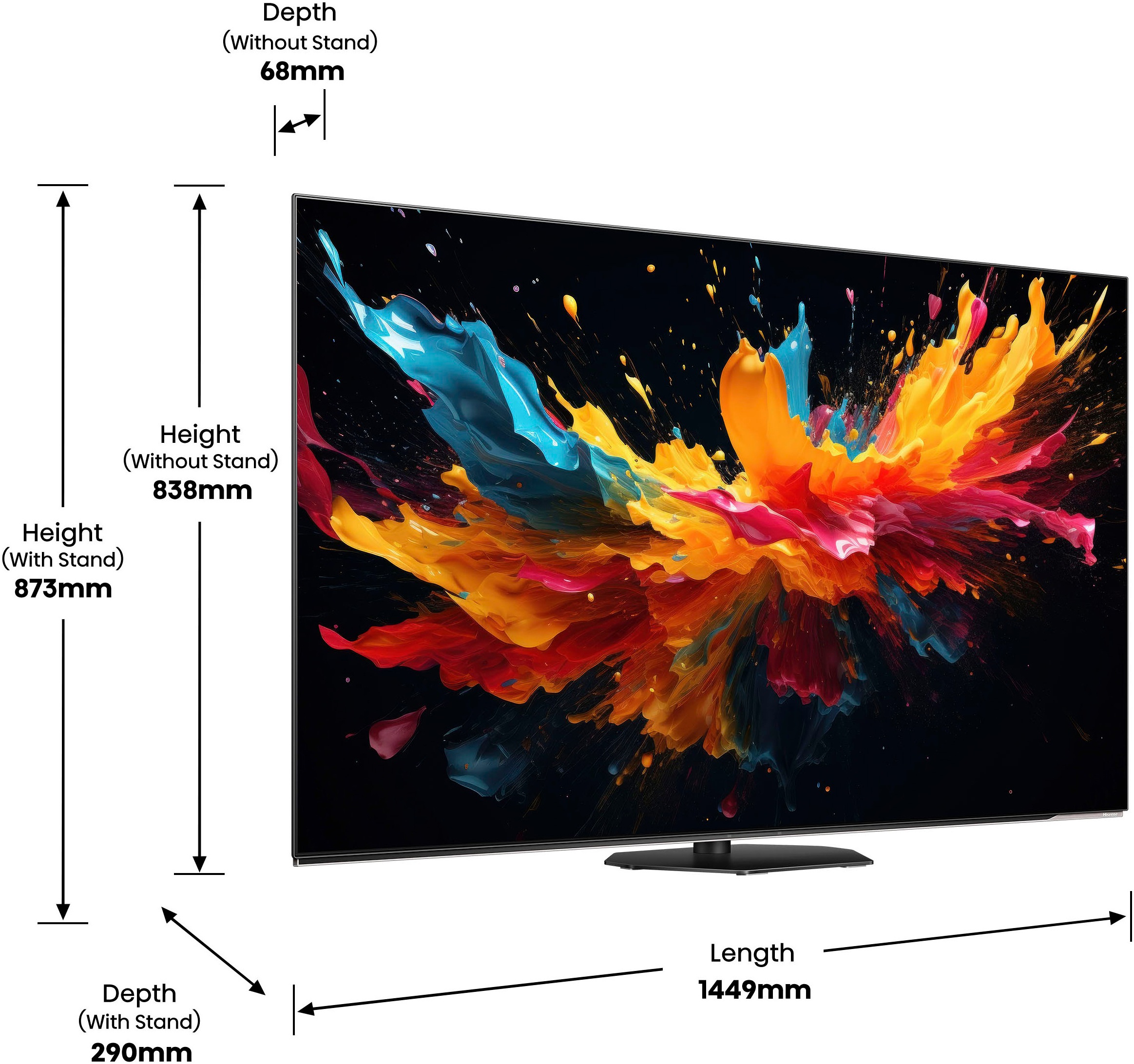 Hisense OLED-Fernseher »65A85N«, 4K Ultra HD, Smart-TV, OLED, 4K UHD