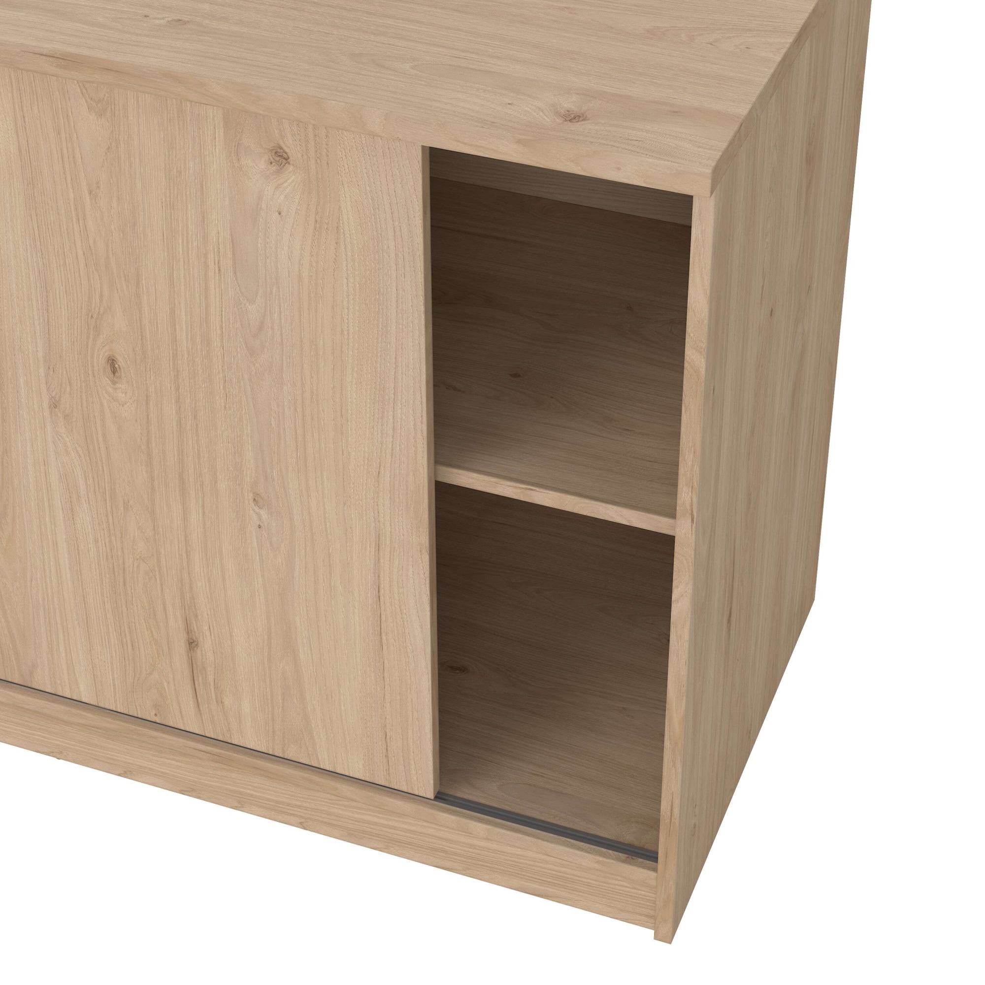 INOSIGN Sideboard »Naia Aufbewahrung, Schuhkommode, Stauraumkommode, Schuhschrank,«, Kommode mit 1 Schiebetür und 3 Schubladen, Breite 119 cm, Höhe 76 cm