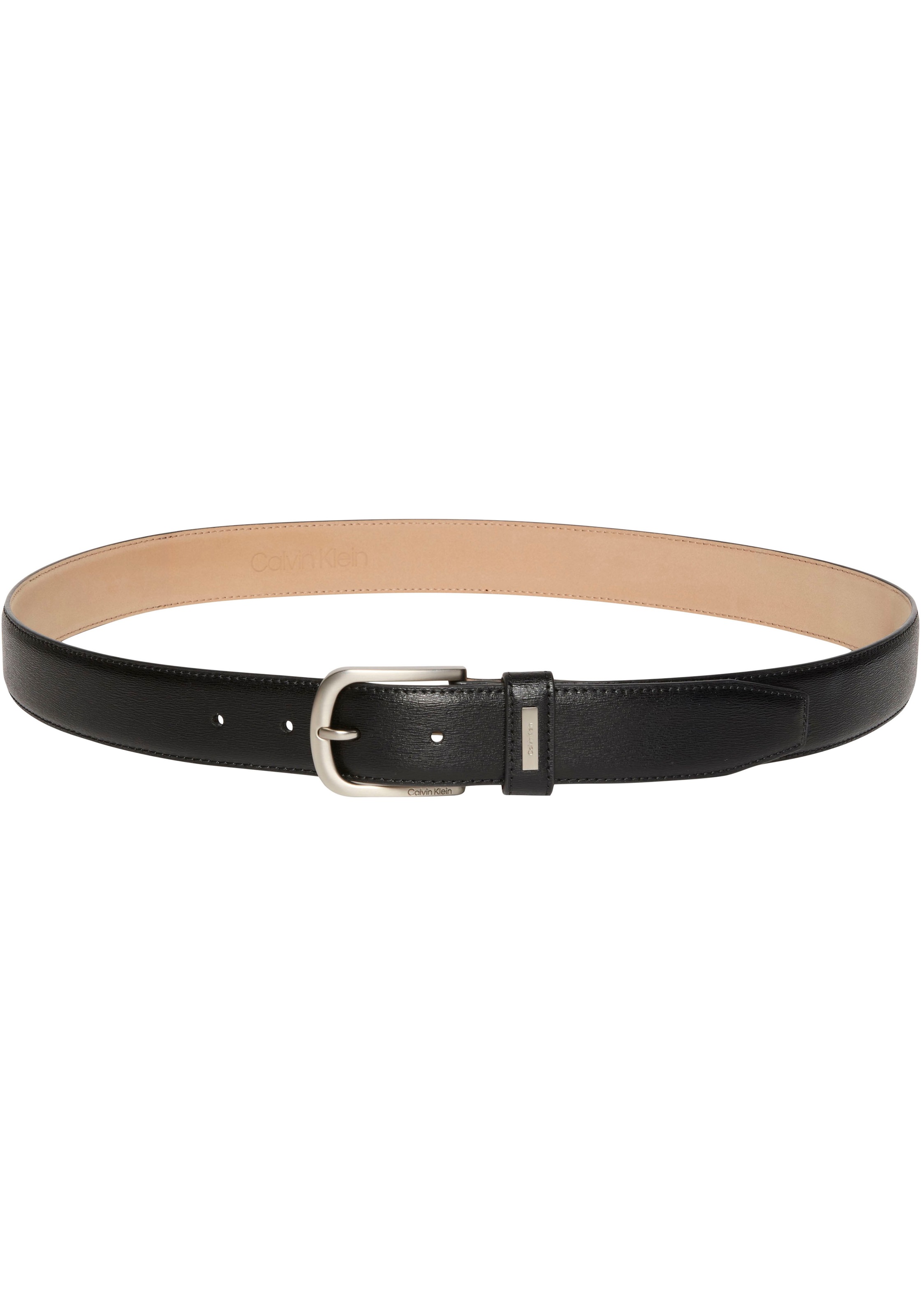 Calvin Klein Ledergürtel »CASUAL PIN BUCKLE 32MM FIXED« Größenverstellbar mit Metallschließe