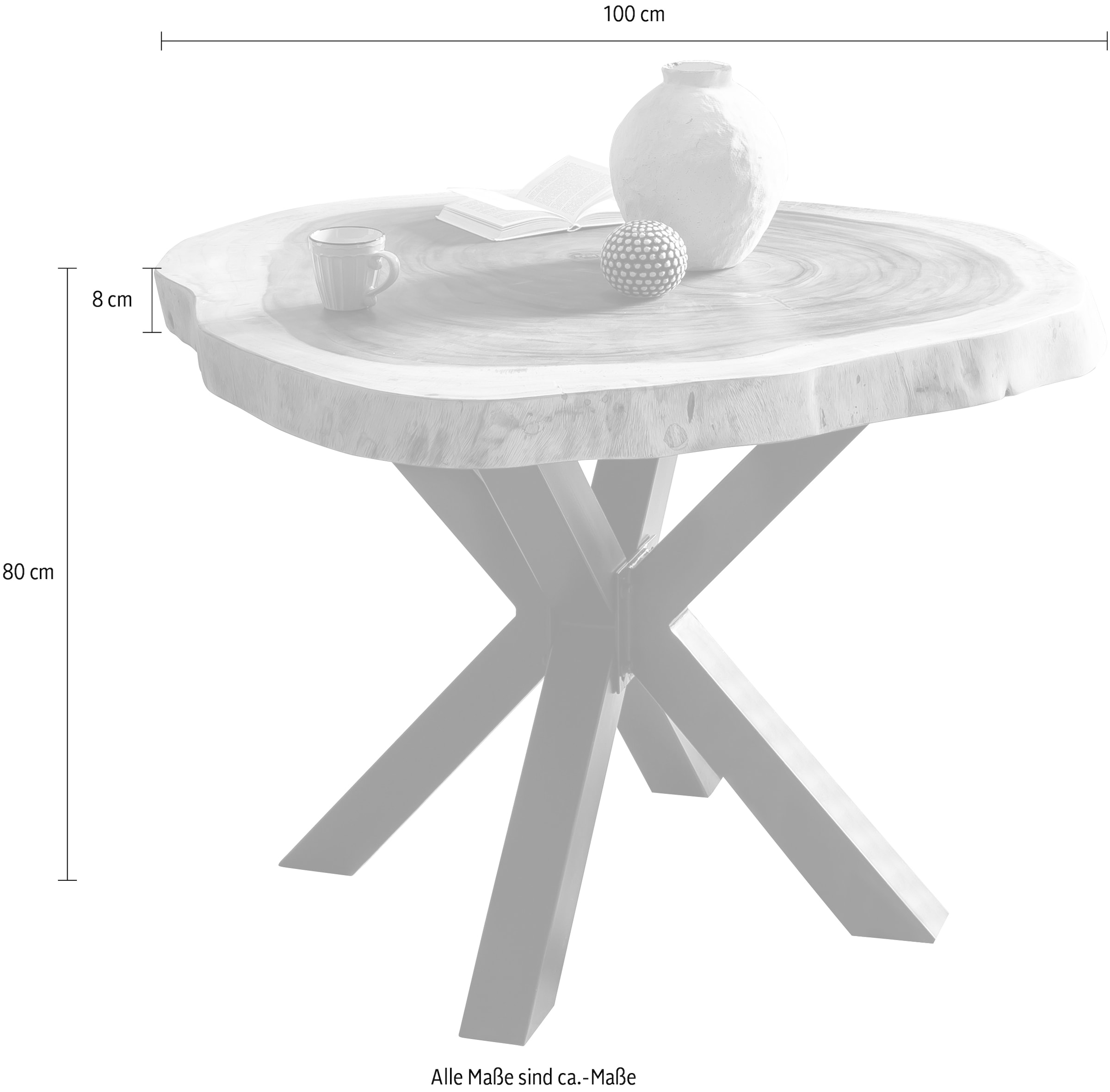 SIT Esstisch, Plattenstärke 8 cm