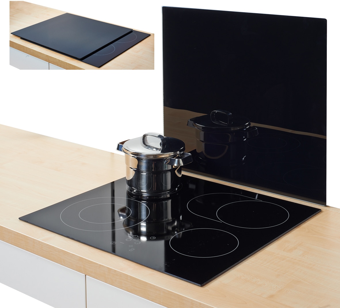 Zeller Present Herdblende-/Abdeckplatte »XL« Silikonfüßen günstig online kaufen