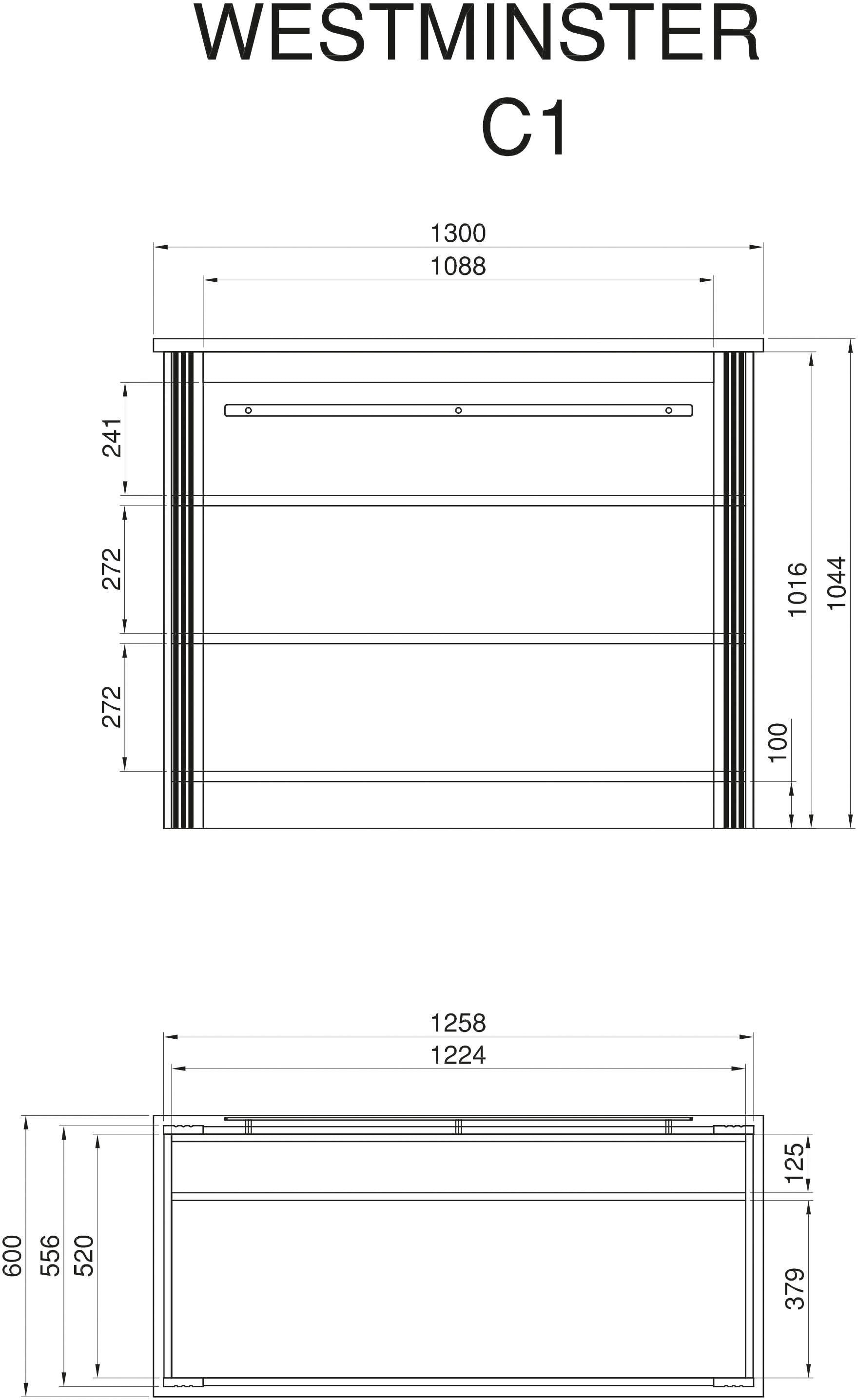 KOCHSTATION Küche »KS-Westminster«, Breite 226 cm, ohne E-Geräte