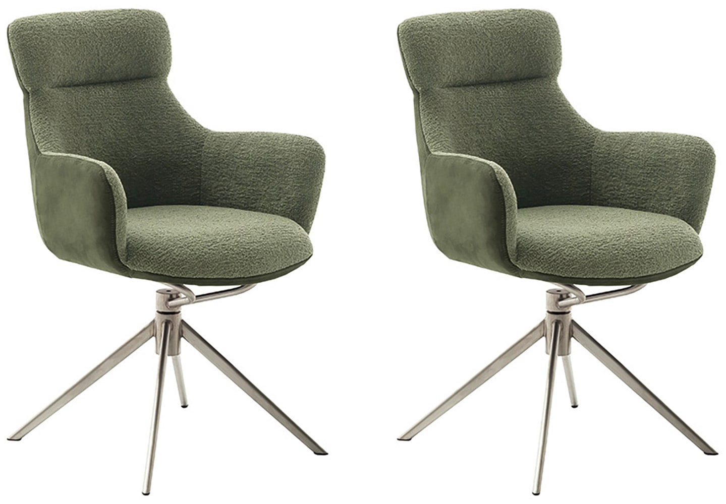 MCA furniture Esszimmerstuhl, Feingewebe, (2er-Set), drehbar 360°, Dreh- & günstig online kaufen