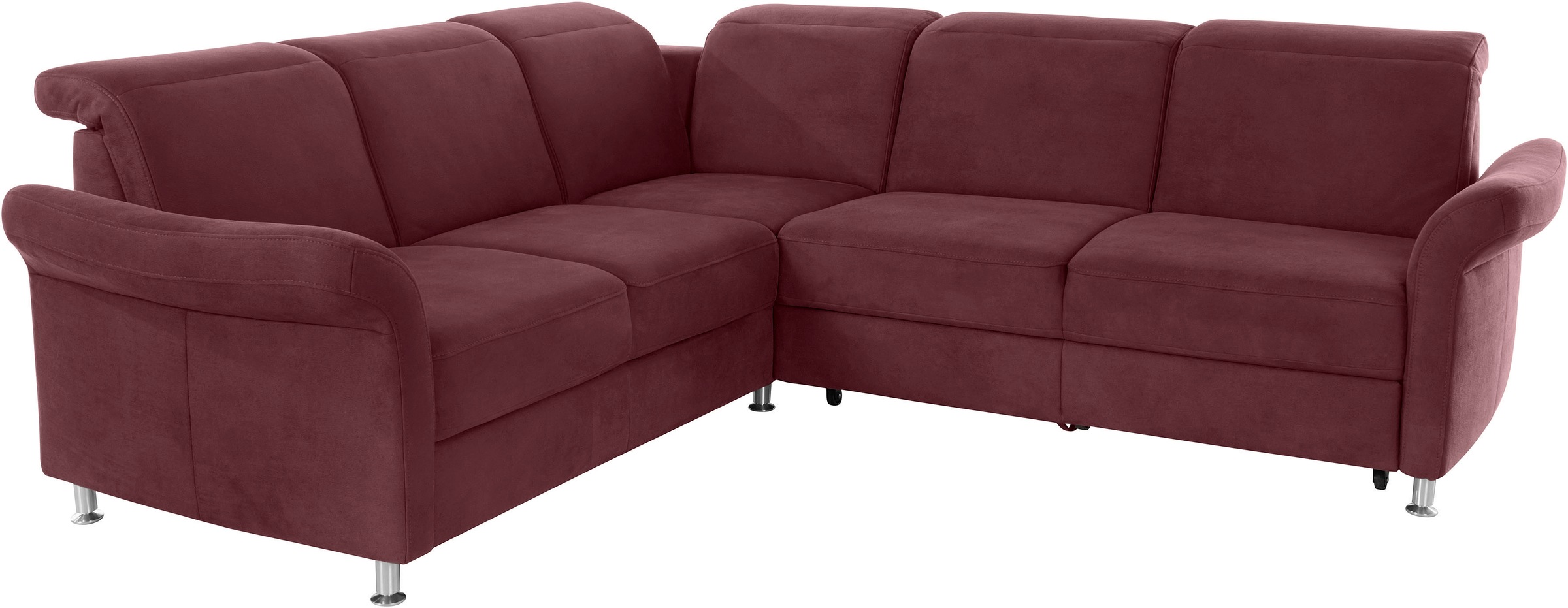 sit&more Ecksofa »Darwin L-Form«, inklusive Federkern, wahlweise mit Kopfteilverstellung, Bettfunktion