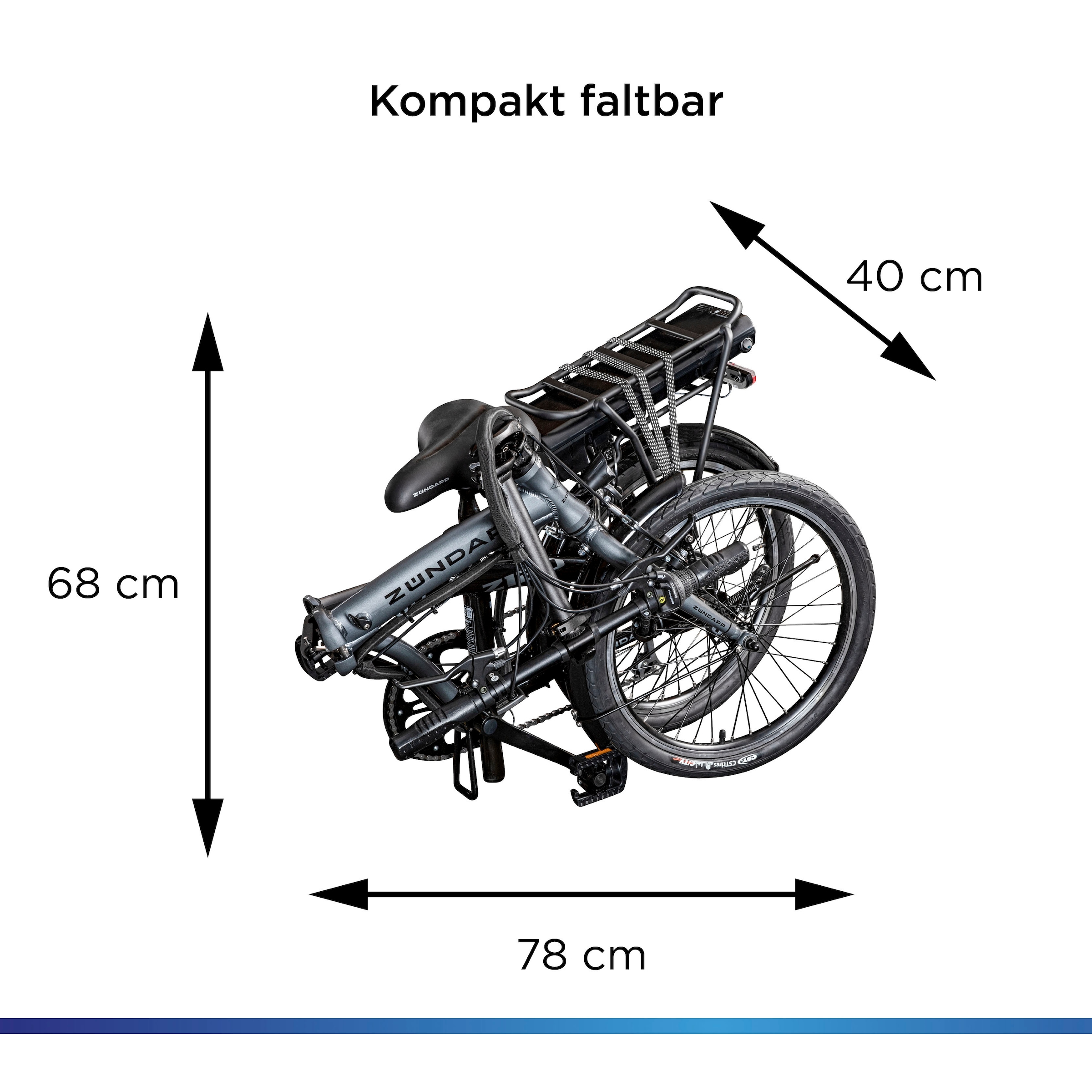 Zündapp »Z120« 7 Gang Shimano Tourney Schaltwerk Kettenschaltung Heckmotor 250 W Pedelec, Elektrofahrrad für Damen u. Herren
