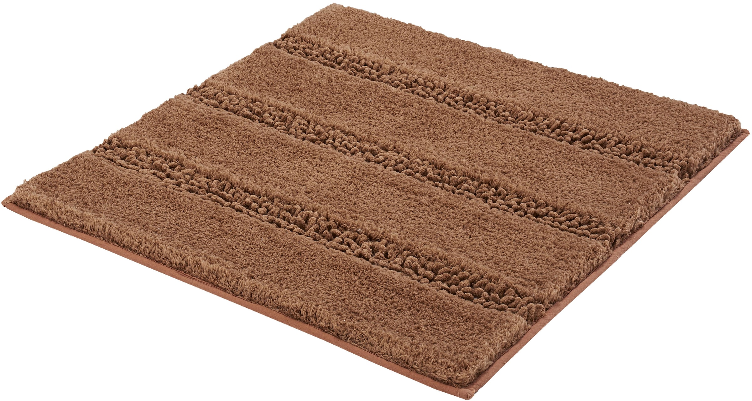 Kleine Wolke Badematte »Monrovia«, rutschhemmend beschichtet, fußbodenheizungsgeeignet, Badteppich, Uni Farben, gestreift, aus Mikrofaser, waschbar