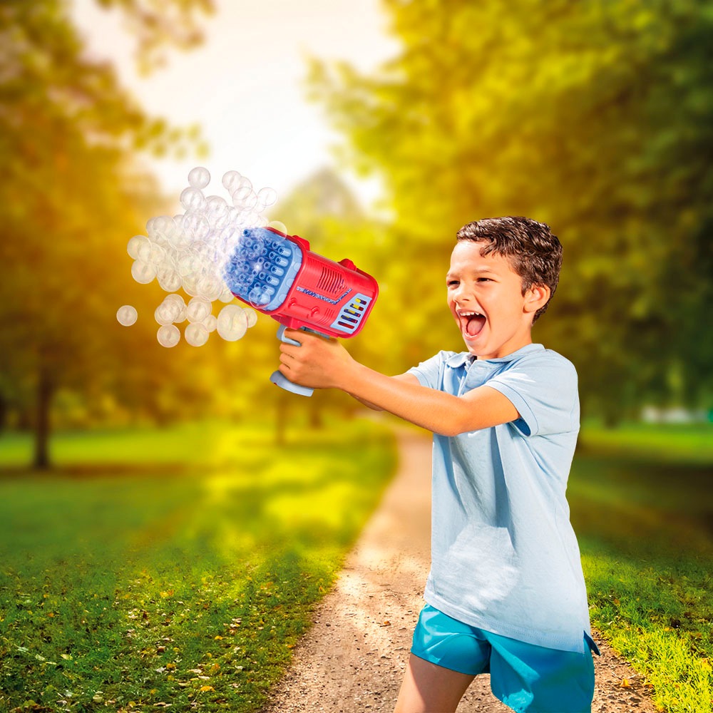 PUSTEFIX Seifenblasen Kanone »Bubble Bazooka«, mit LED-Licht