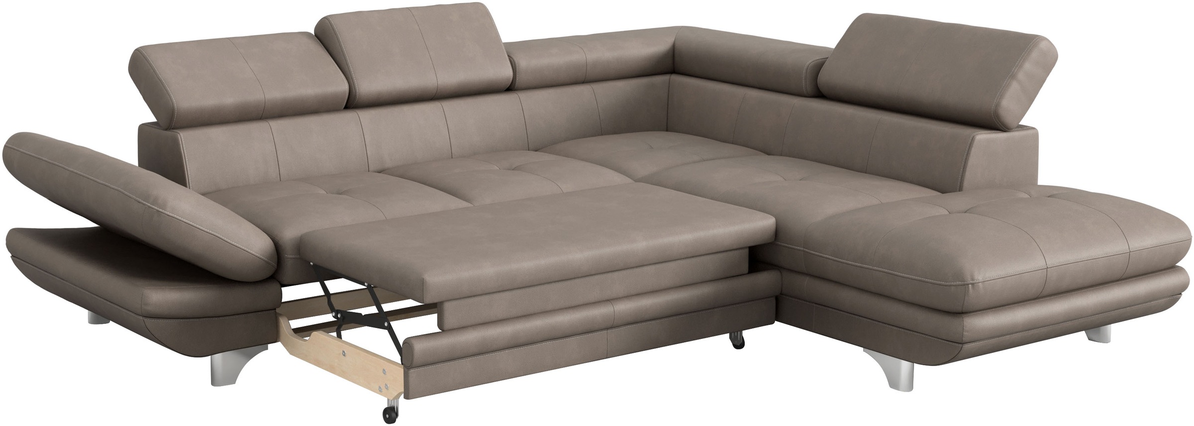 COTTA Ecksofa »Enterprise L-Form«, mit Arm- & Kopfteilverstellung, wahlweise mit Bettfunktion