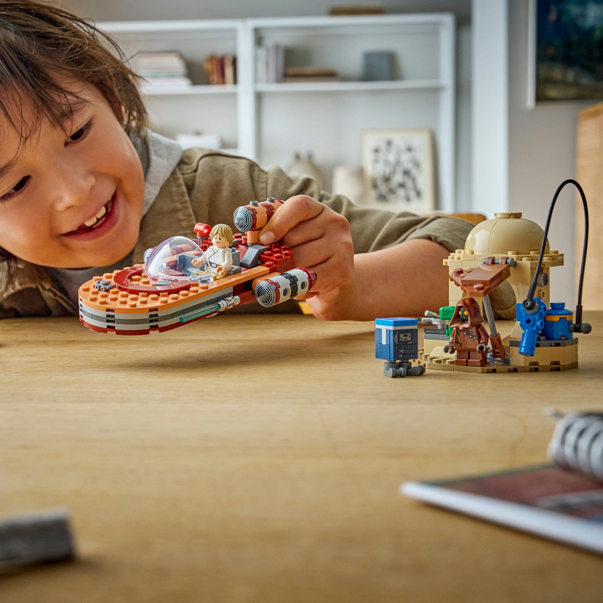 LEGO® Konstruktionsspielsteine »SMART Play: Lukes Landspeeder (75420), LEGO Star Wars ™« Mit SMART Brick kombatibel (nicht im Lieferumfang enthalten)