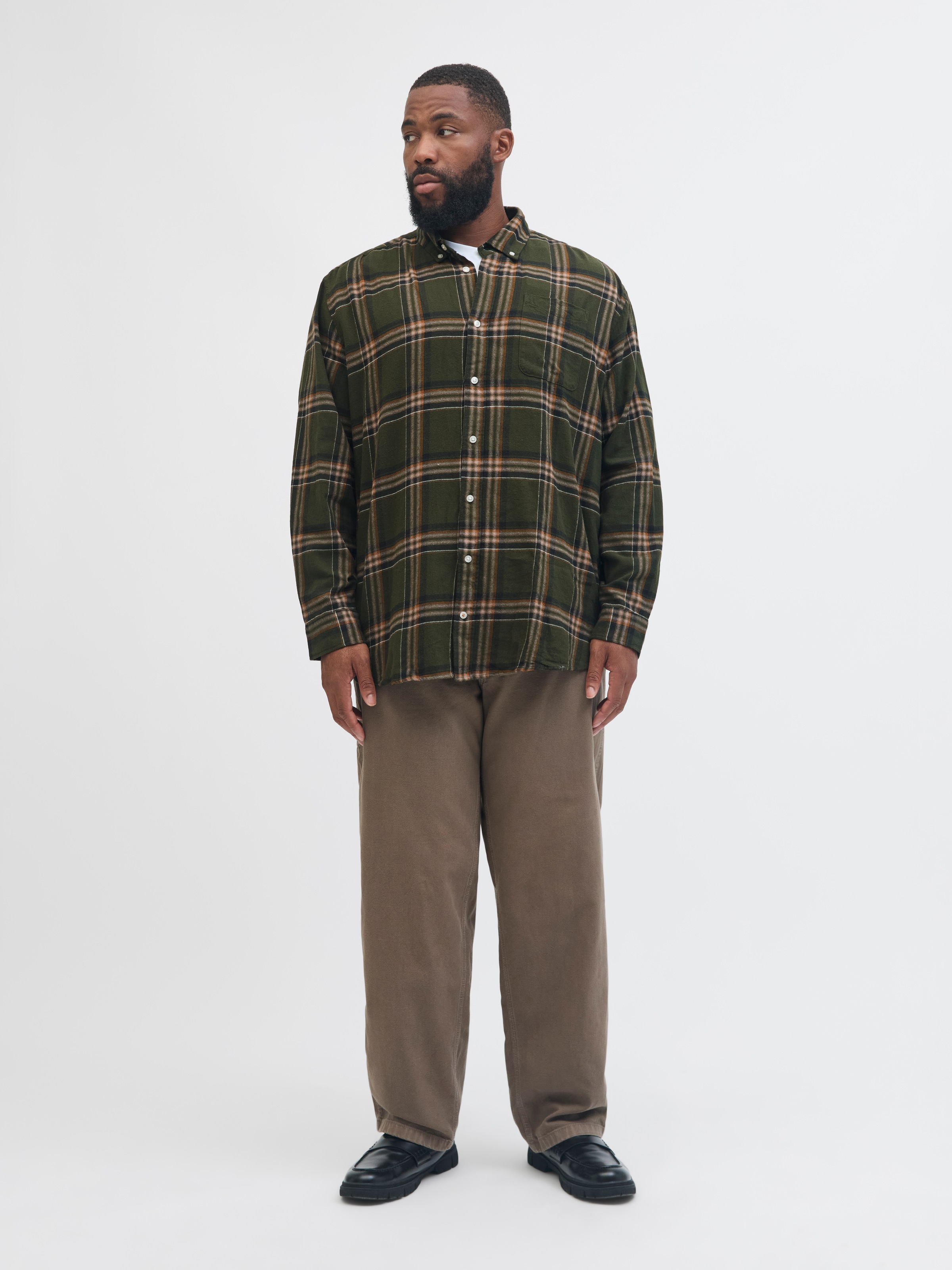 Jack & Jones PlusSize Langarmhemd »JJECLASSIC FLANNEL CHECK SHIRT LS SN PLS«