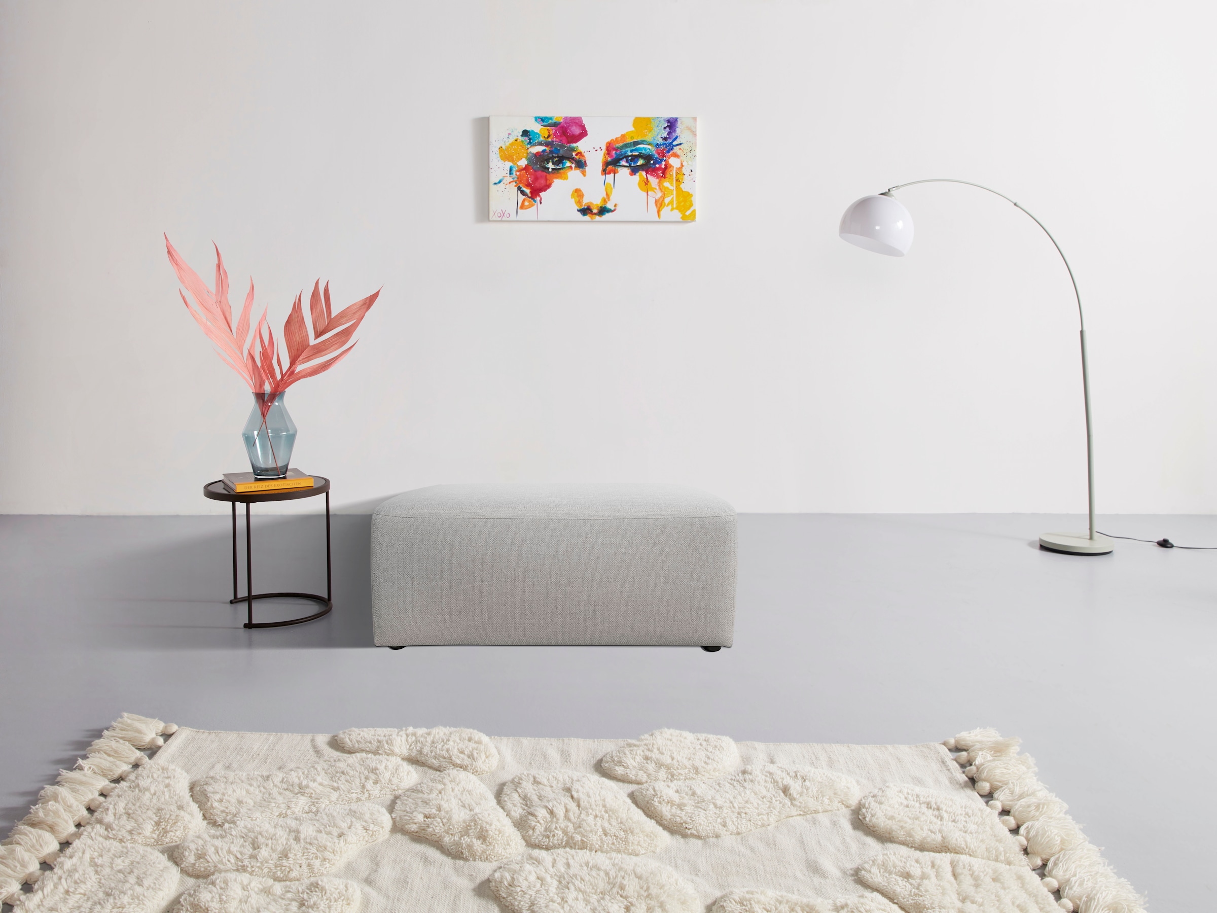 INOSIGN Polsterhocker »Koa, Hocker, passend zur Modulserie KOA«, in Webstof günstig online kaufen