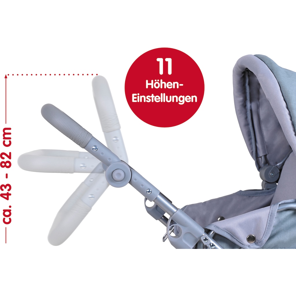 Knorrtoys® Kombi-Puppenwagen »Boonk - Royal Grey«