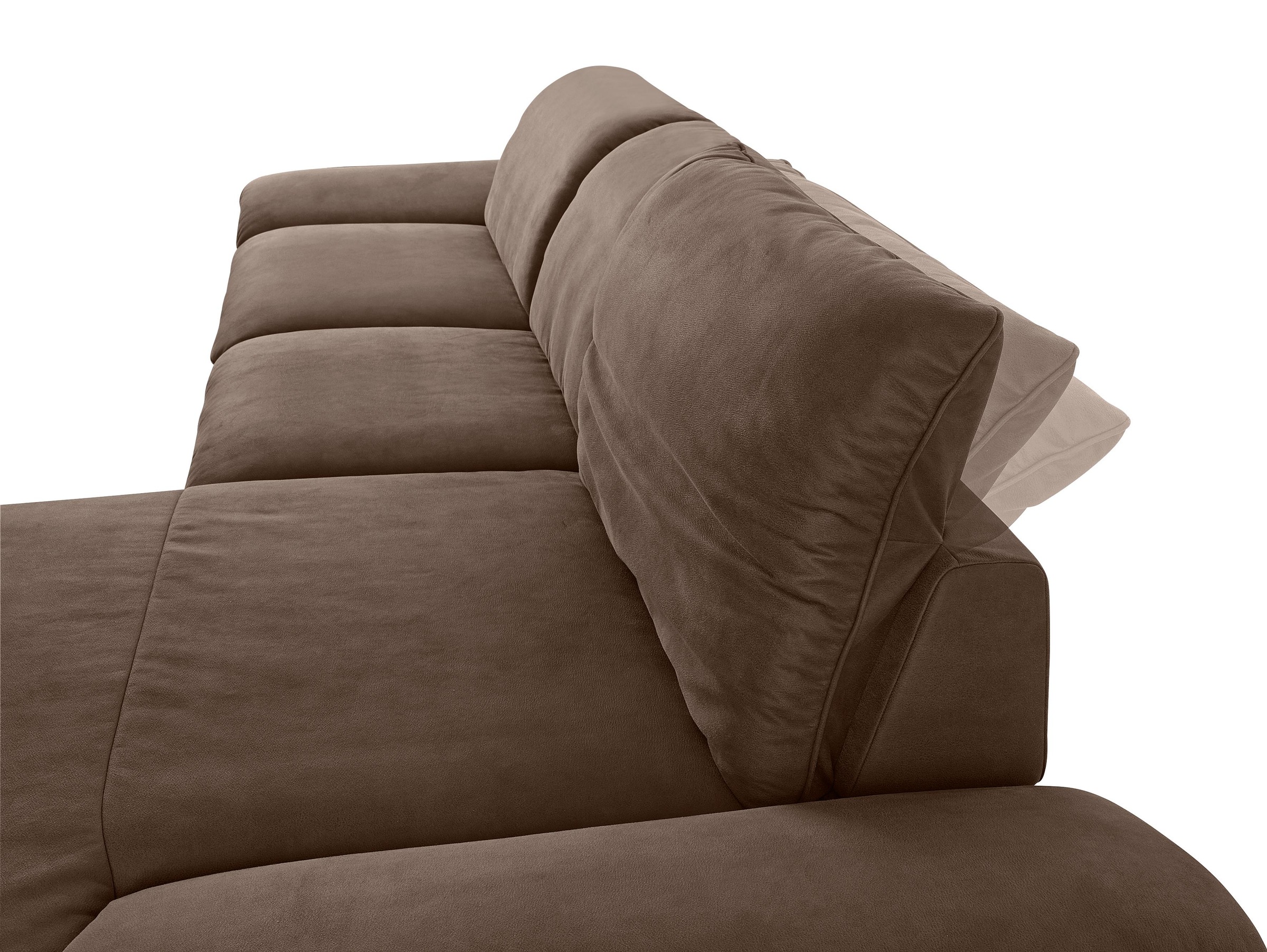 W.SCHILLIG Ecksofa »enjoy&MORE, Designsofa, bequem, zeitlos und elegant, L-Form«, mit Sitztiefenverstellung, Füße silber matt, Breite 340 cm