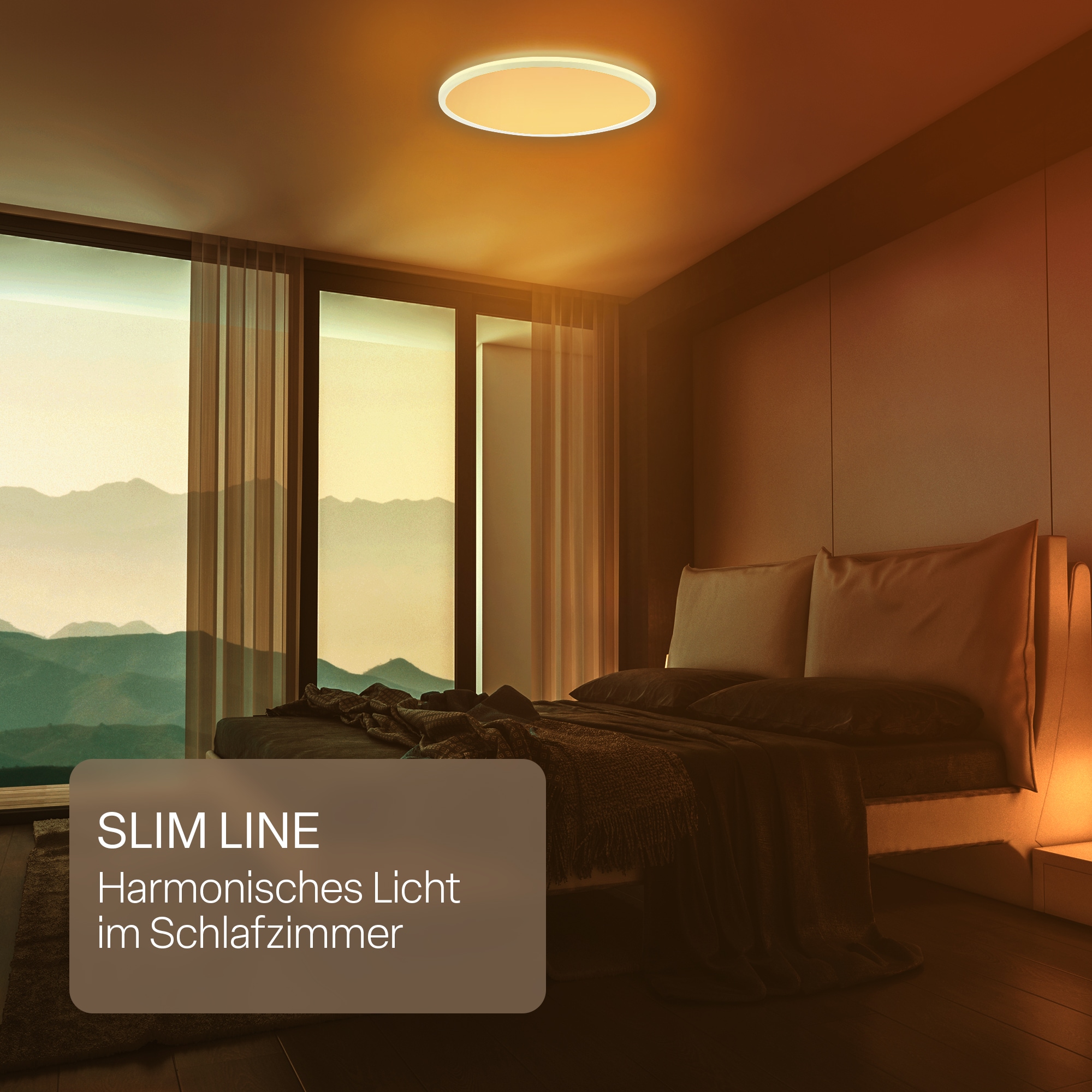 B.K.Licht LED Panel »SHALLOW« LED-Board 1 Stk. warmweiß - kaltweiß 42x3 cm, Badlampe, Badezimmer, Küche, Wohnzimmer