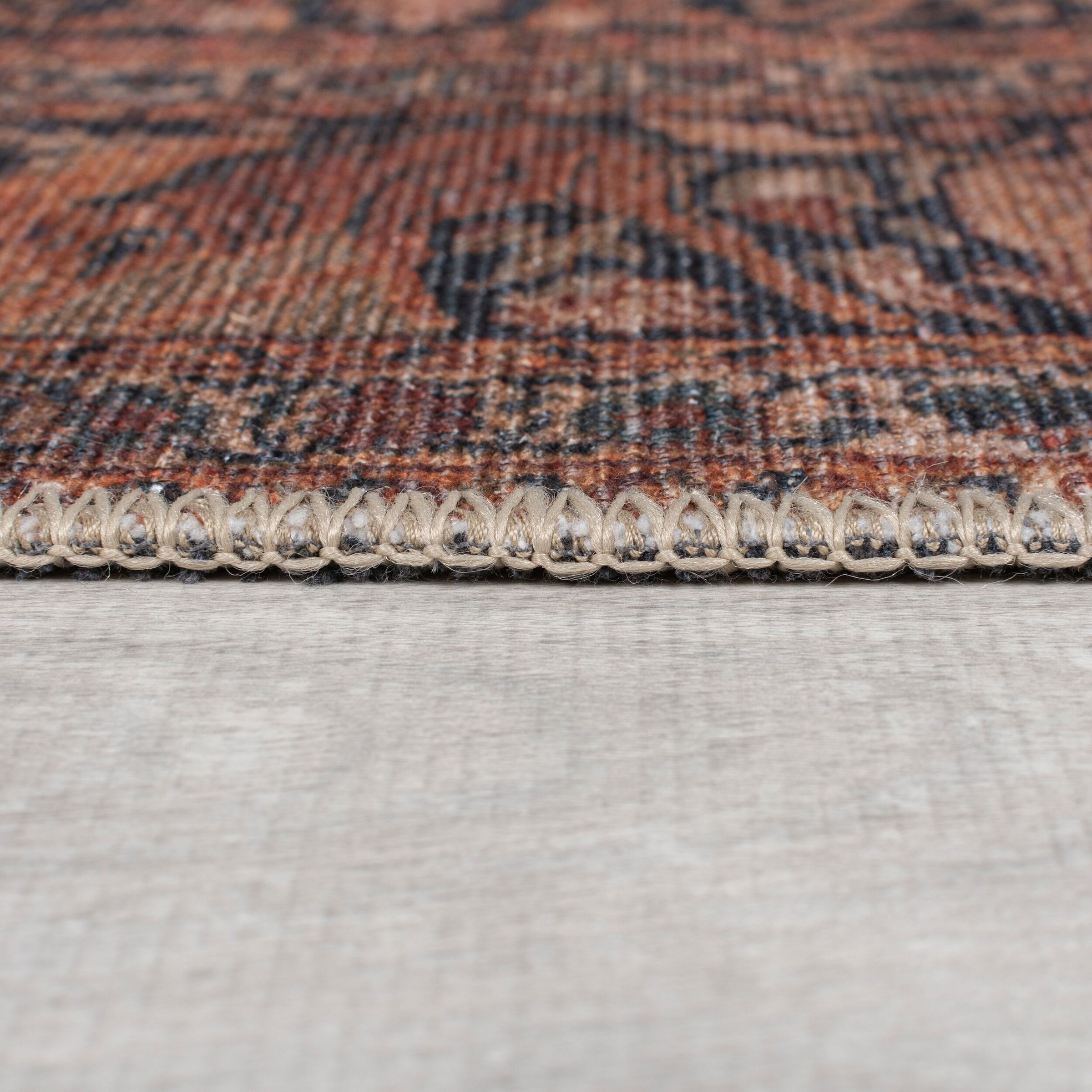 FLAIR RUGS Teppich »Nico«, rechteckig, 4 mm Höhe, Waschbarer Traditioneller Teppich