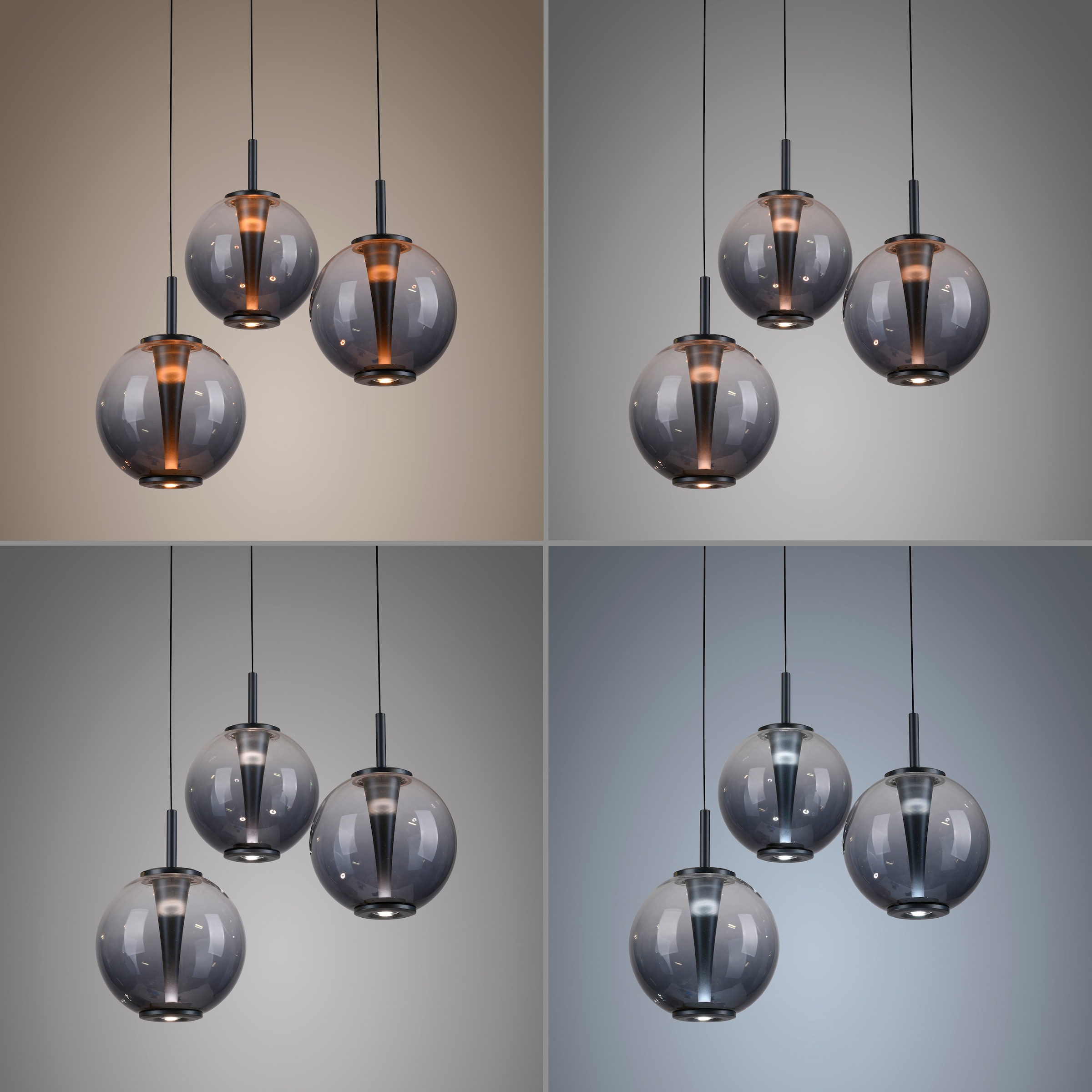 Neuhaus PURE LED Pendelleuchte »PURE E-Infinity« LED-Board 1 Stk. warmweiß - kaltweiß e-SLIDE® Funktion, CCT, dimmbar, Fernbedienung