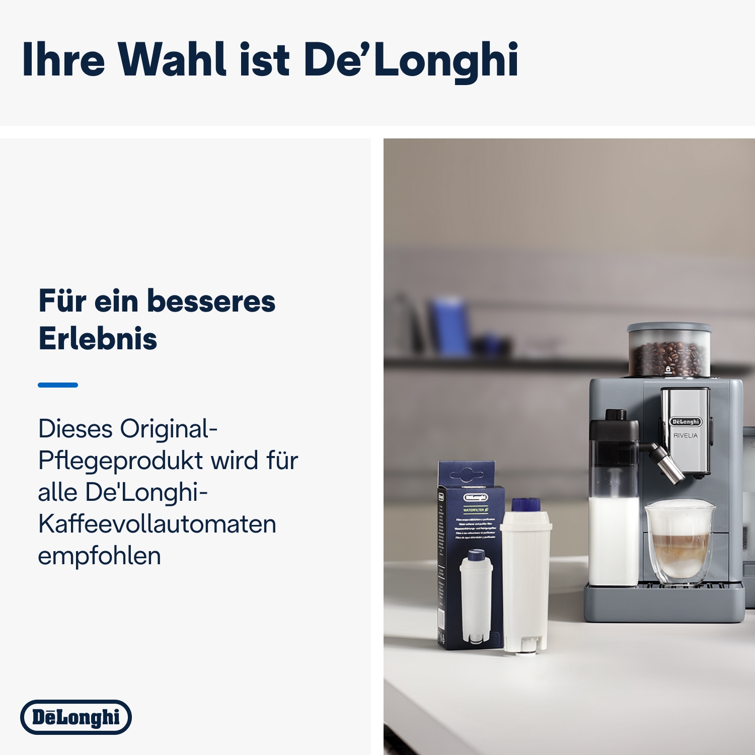 De'Longhi Wasserfilter »DLSC002«, für alle Kaffeevollautomaten mit Wasserfilter von De'Longhi
