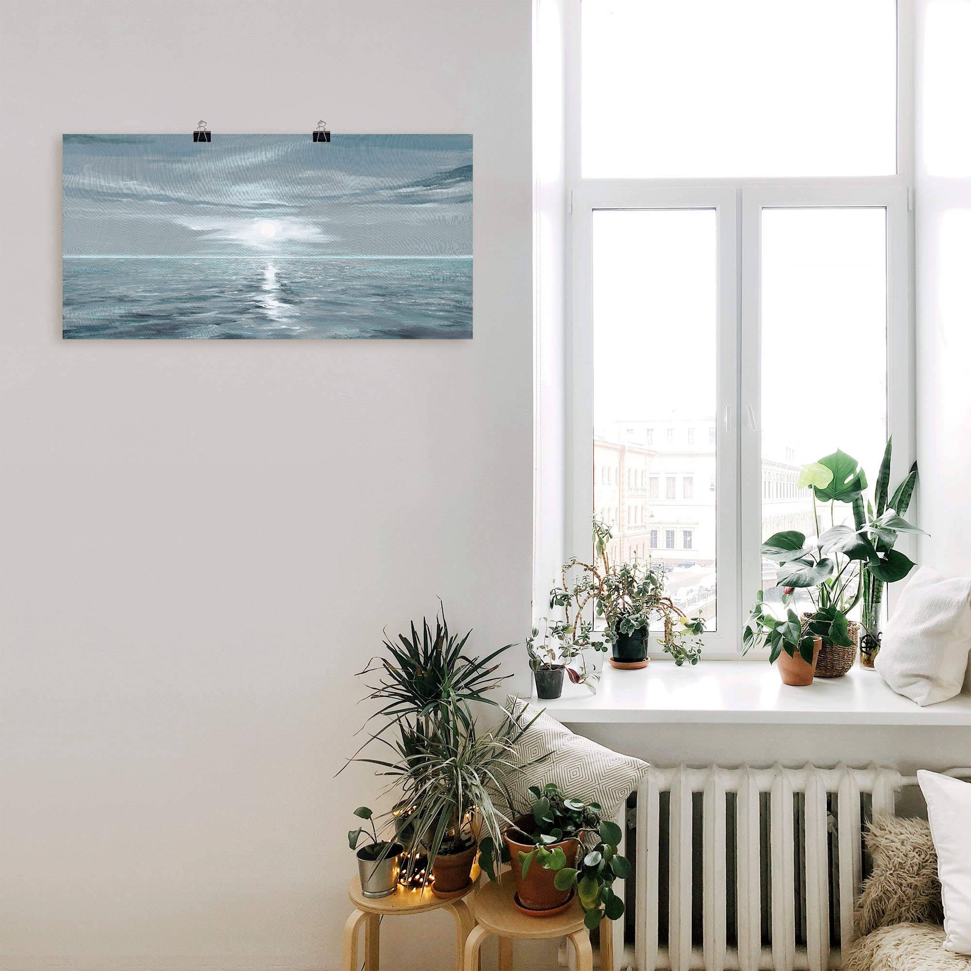 Artland Wandbild »Eisblaues Meer«, Gewässer, (1 St.), als Alubild, Outdoorbild, Leinwandbild, Poster, Wandaufkleber