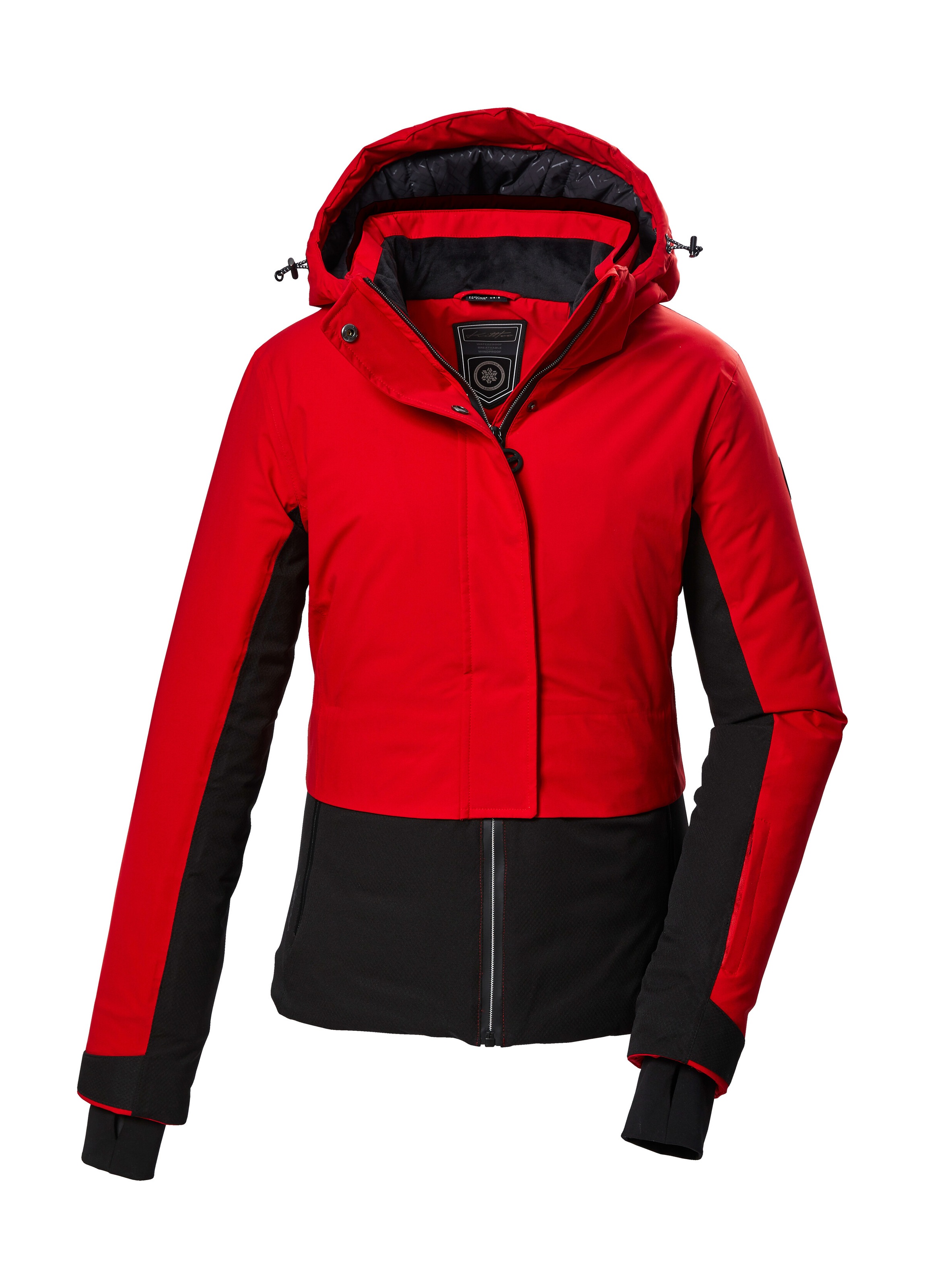 Killtec Skijacke »Ksw 105 Wmn Ski Jckt« Trendige Damen Skijacke, Wasserdicht, Atmungsaktiv, Abnehmbare Kapuze