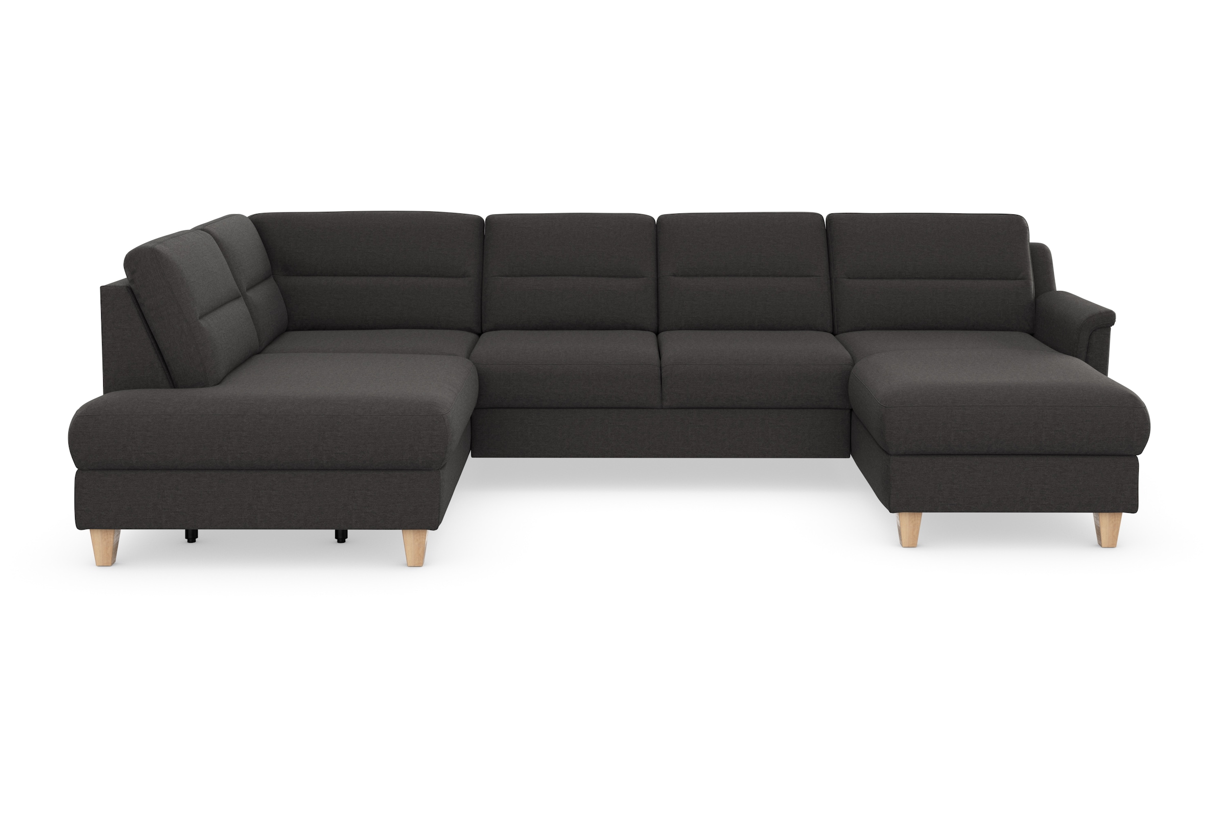 sit&more Wohnlandschaft »Farö U-Form« inklusive Federkern, wahlweise mit Bettfunktion und Bettkasten