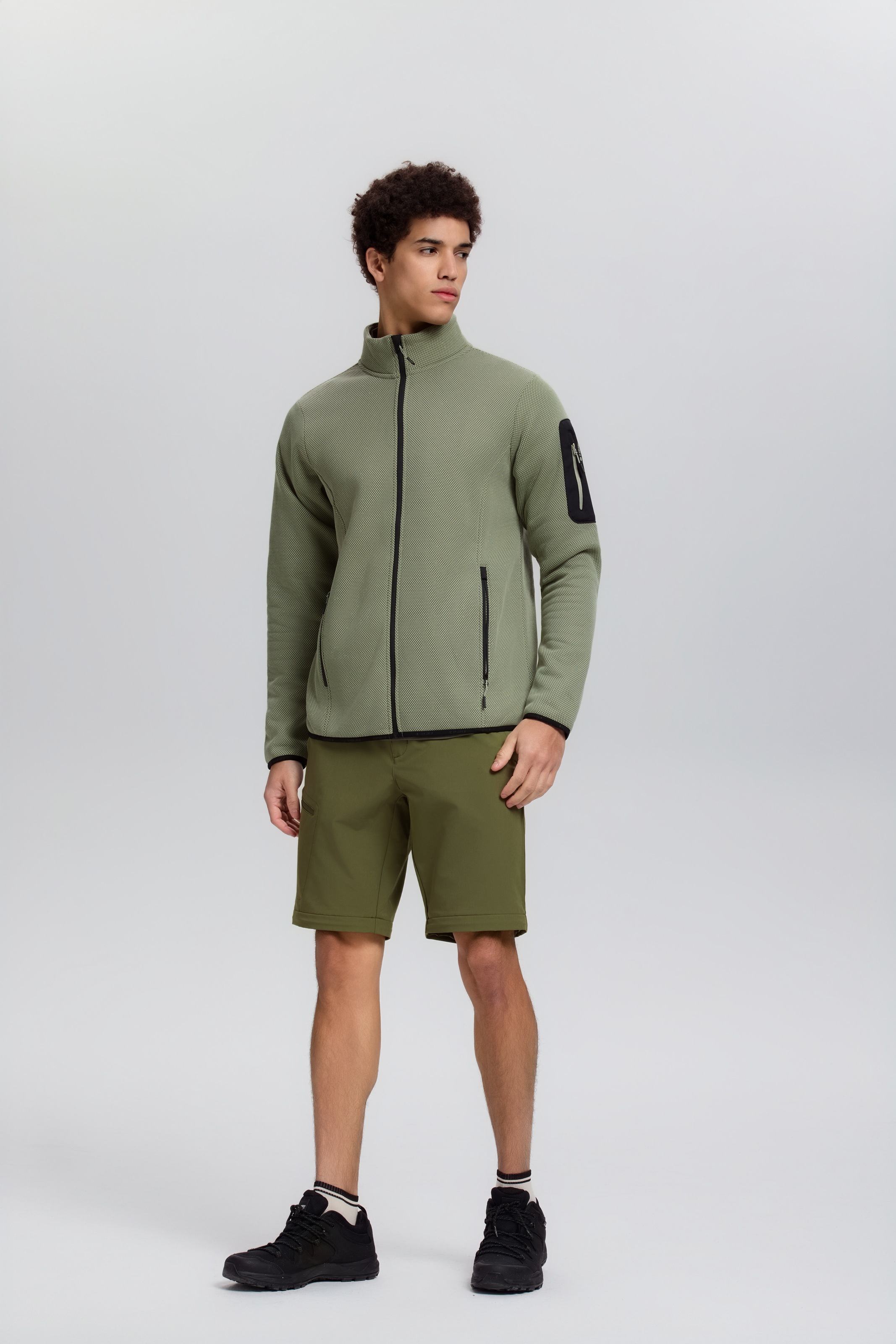 Icepeak Fleecejacke »BREDSTEDT« sportlicher Stil, mit Stehkragen, mit Reißverschlusstaschen