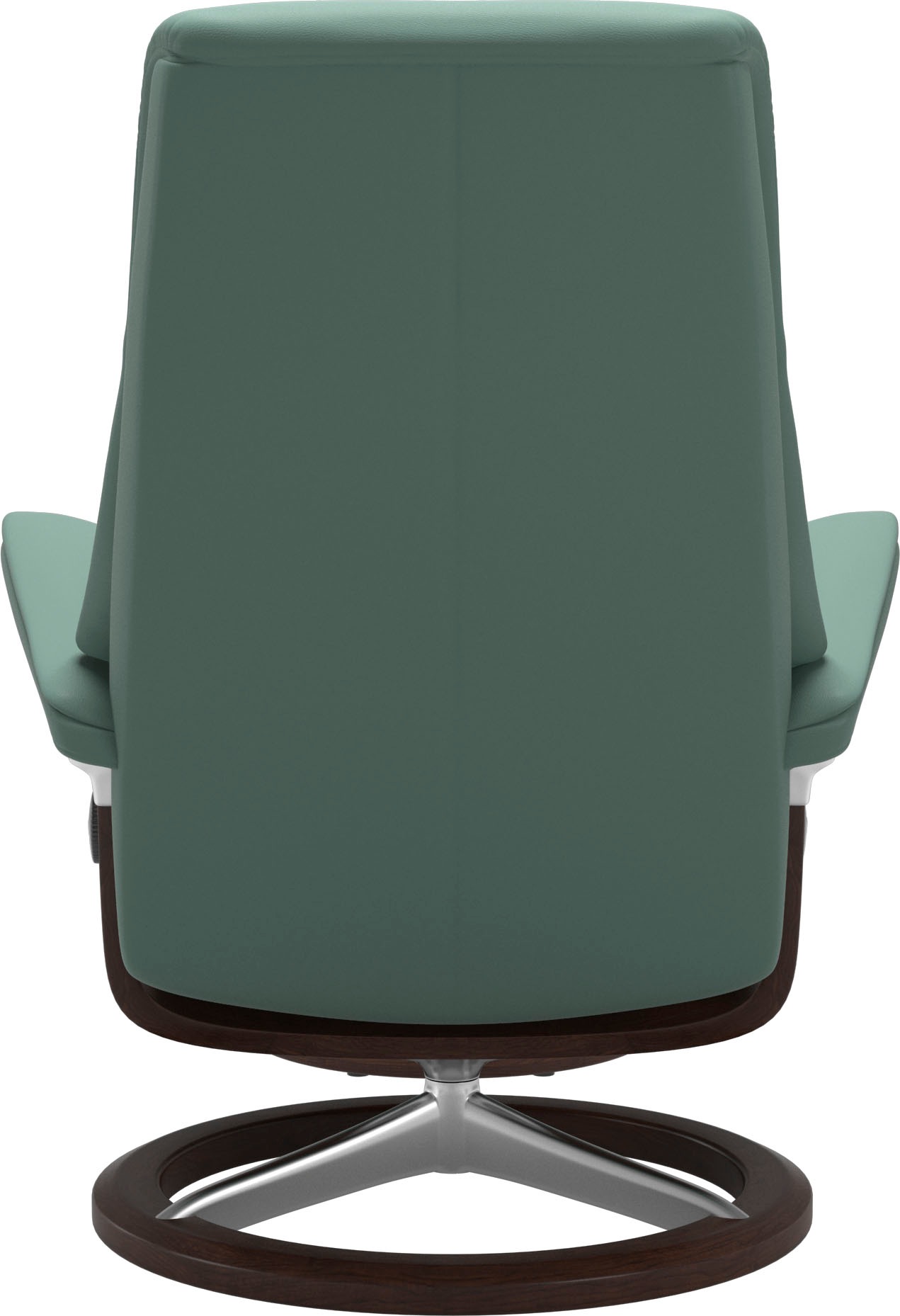 Stressless® Relaxsessel »View«, (Set, Relaxsessel mit Hocker), mit Signature Base, Größe M,Gestell Braun