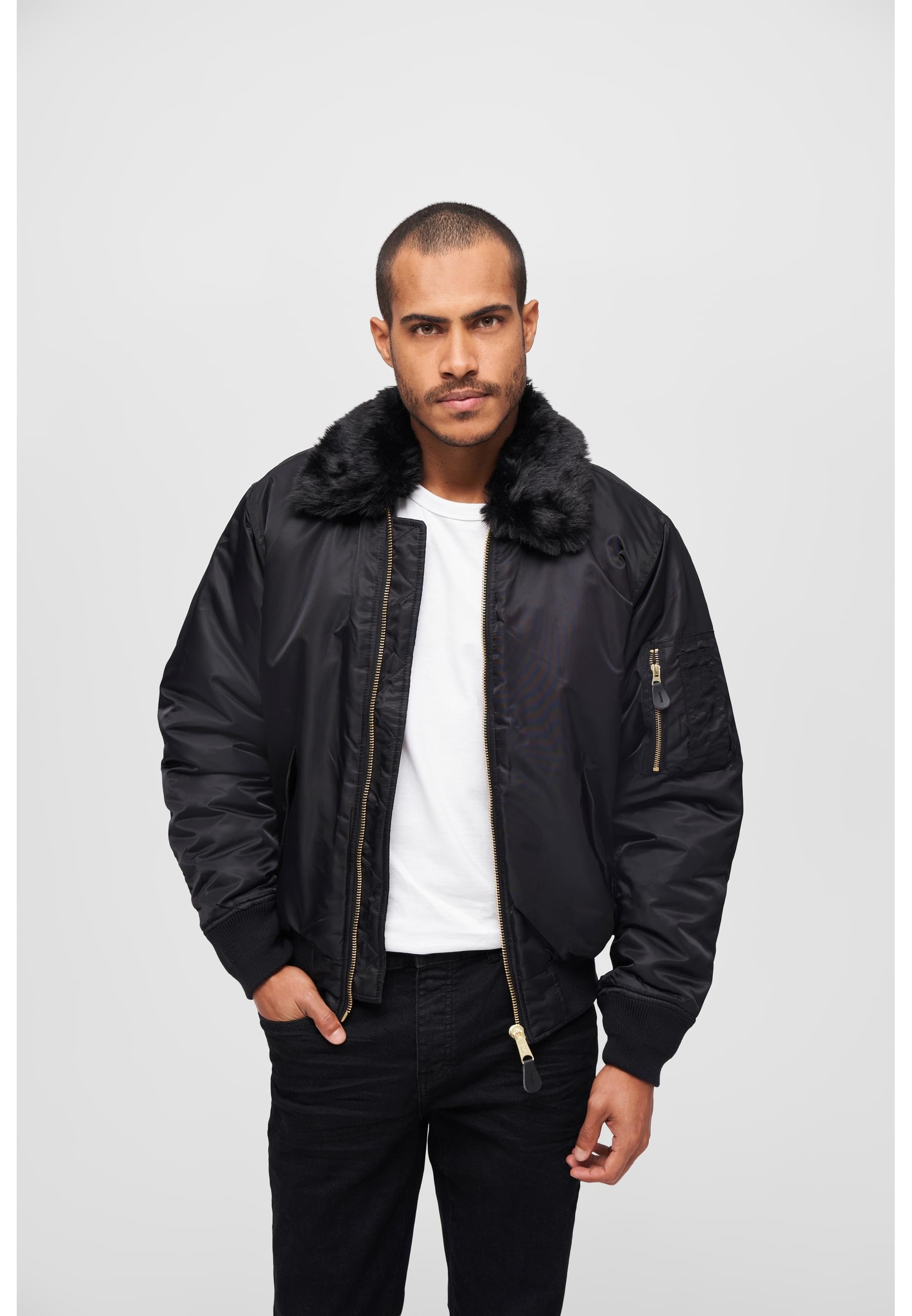 Brandit Winterjacke »Brandit Herren MA2 Jacket Fur Collar« 1 Stk. tlg. ohne Kapuze