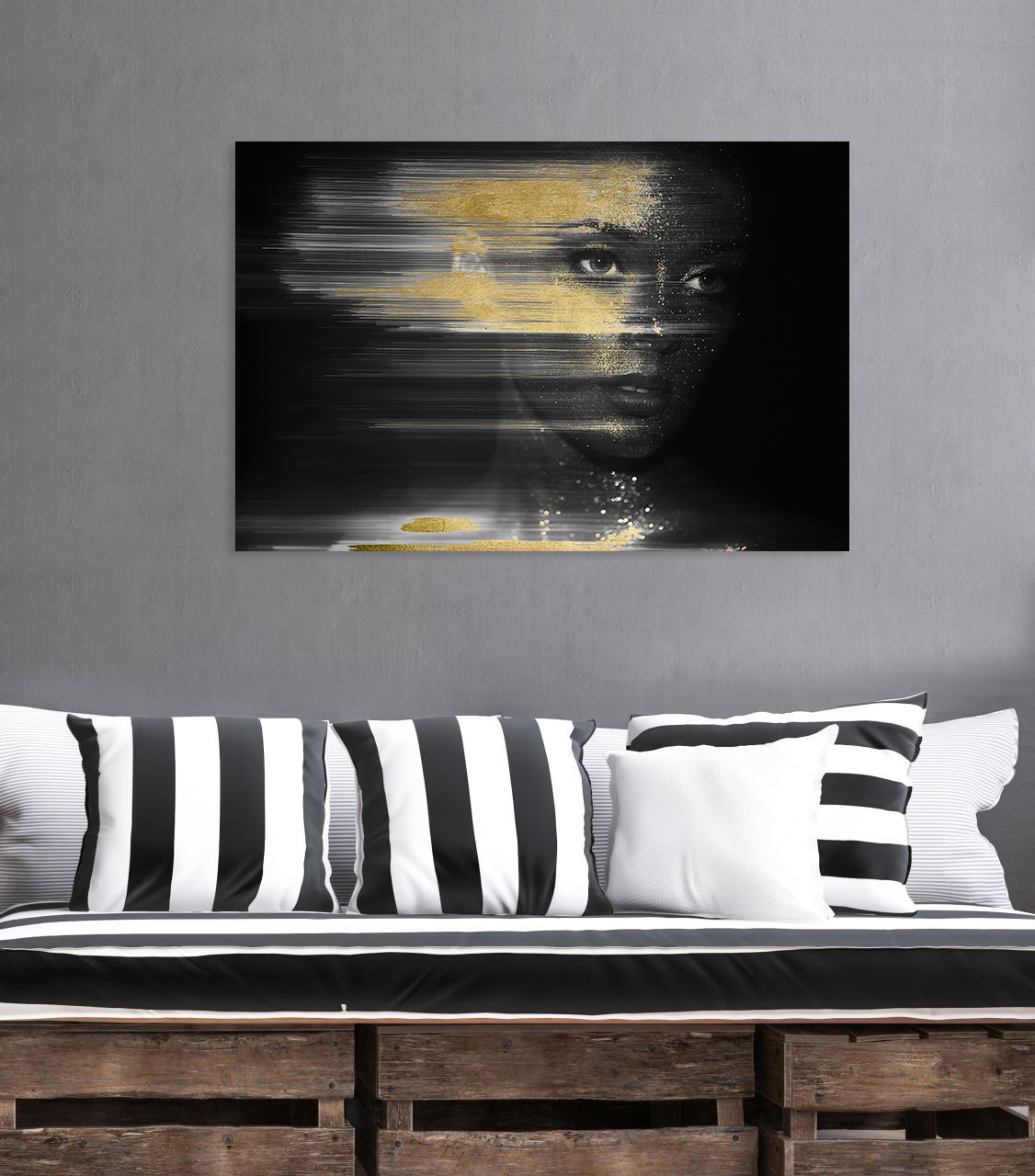 queence Acrylglasbild »Isis«, Kunst-Gemälde-Frau-Bilder von Frauen-Mode-Mod günstig online kaufen