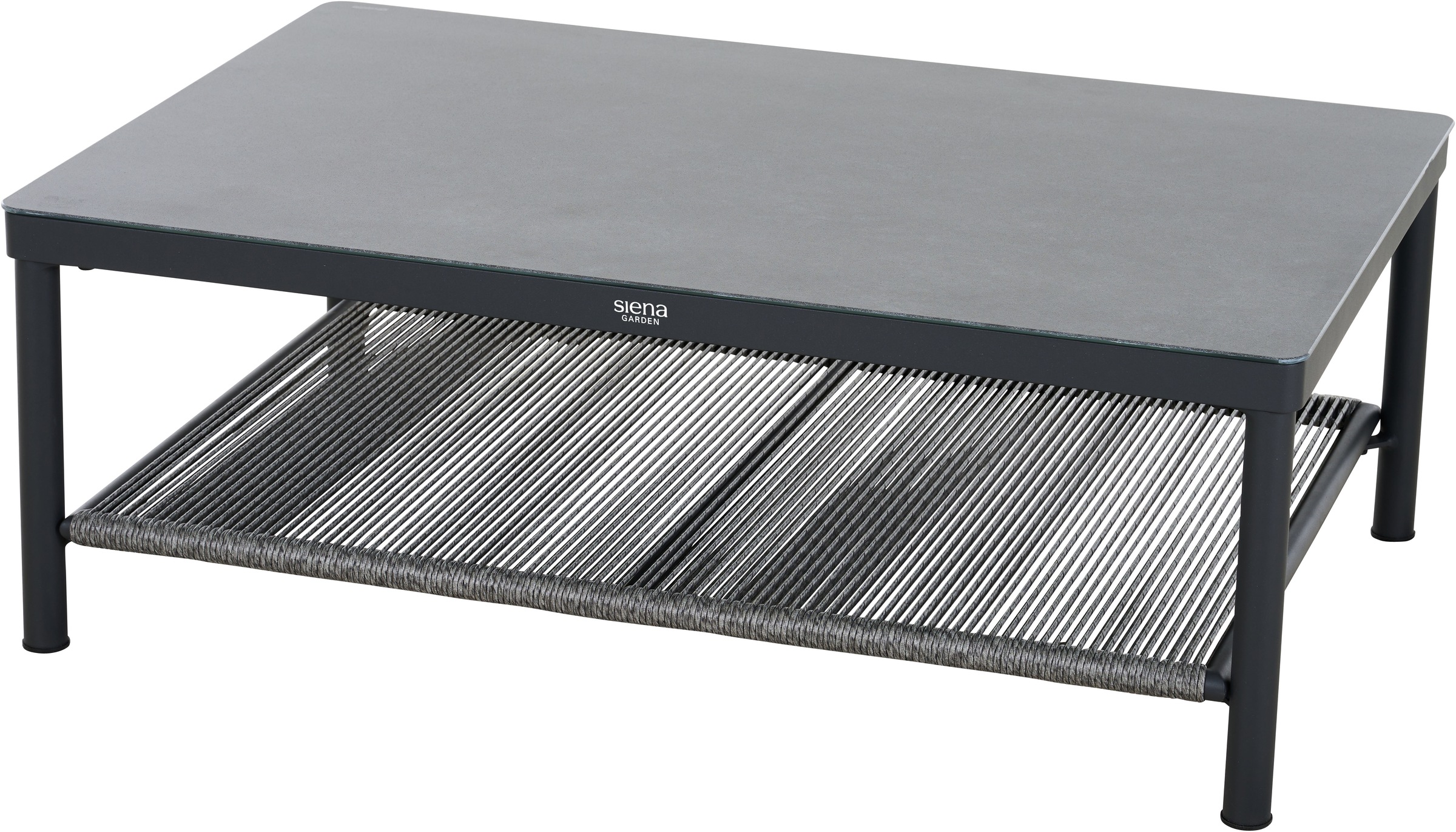 Siena Garden Loungeset »Kansas Lounge« Set, 4 tlg. 2er Bank, 2 x Sessel und Tisch