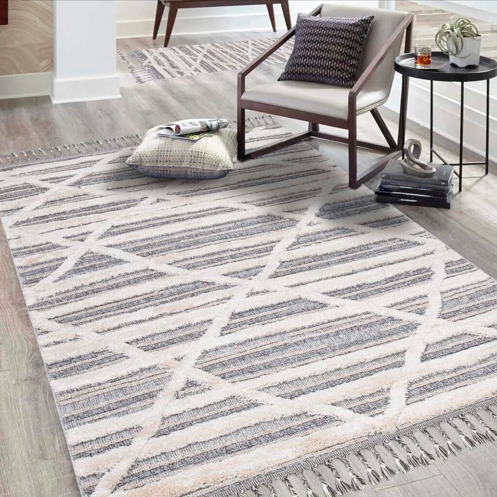 Carpet City Teppich »Valencia 810«, rechteckig, 20 mm Höhe, Boho-Stil, Raut günstig online kaufen