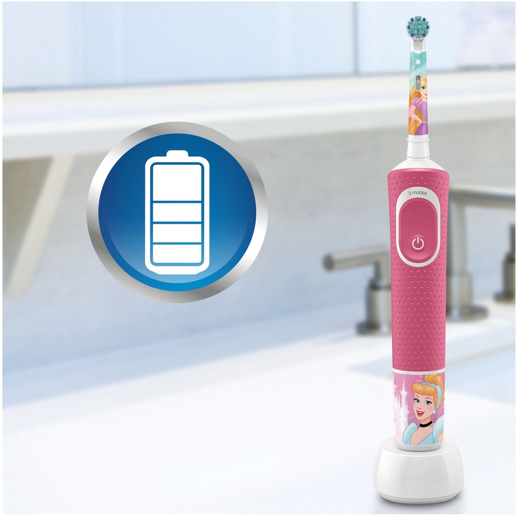 Oral-B Elektrische Kinderzahnbürste »Disney Princess«, 1 St. Aufsteckbürsten