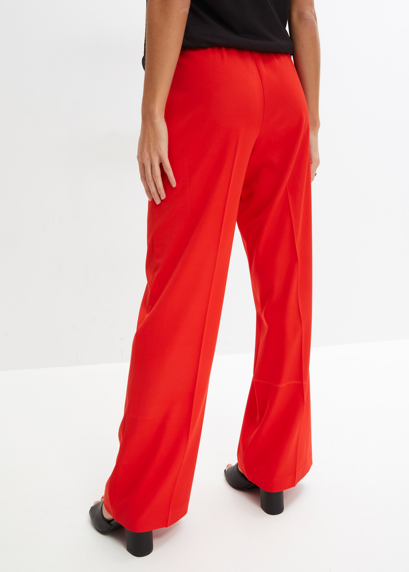 bonprix Marlene-Hose »Marlenehose«  aus Polyester und Elasthan, Loose fit Passform, femininer Stil